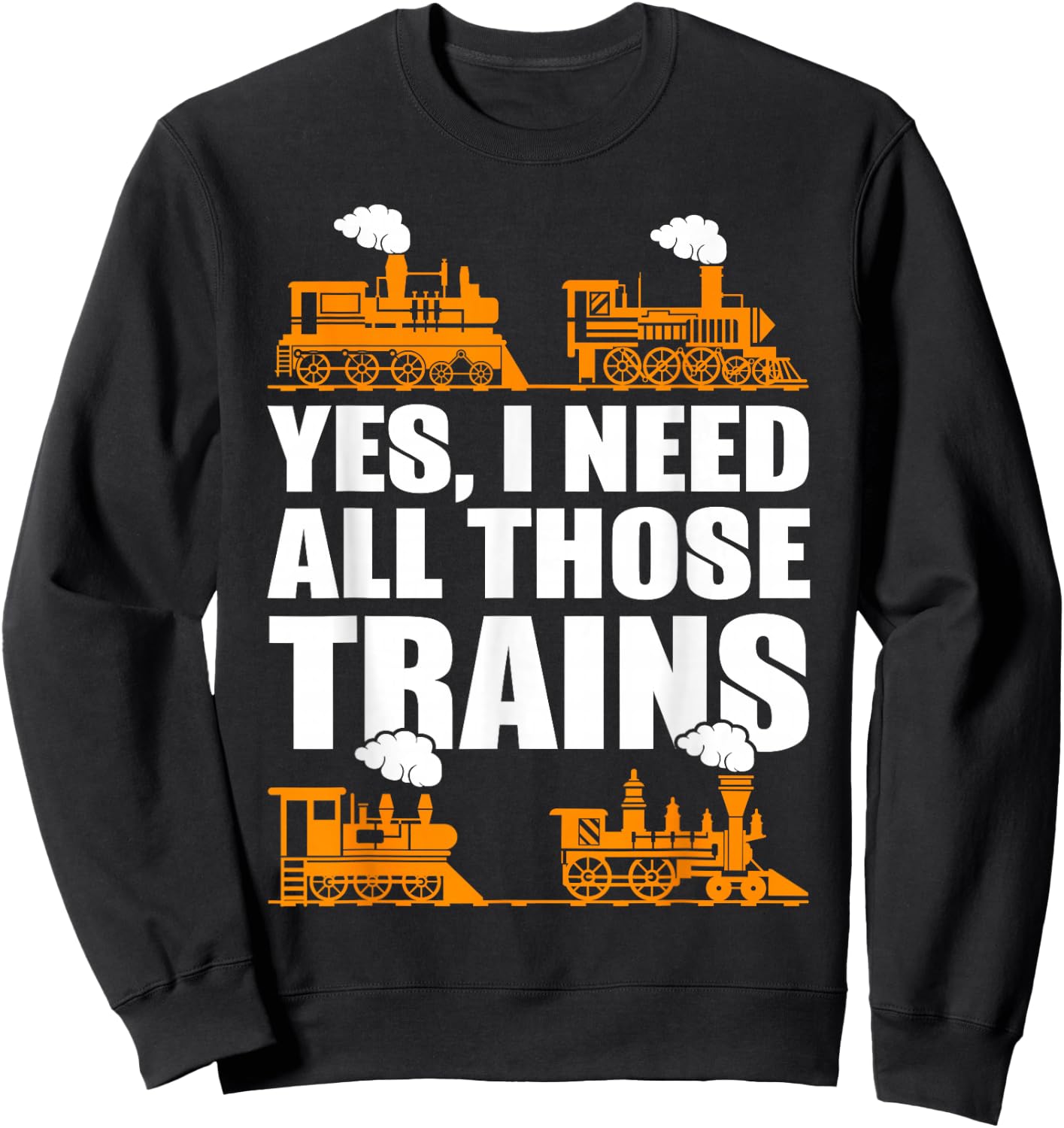 Train Collector Funny Model Train Small Sweatshirt - Sweatshirt | Black