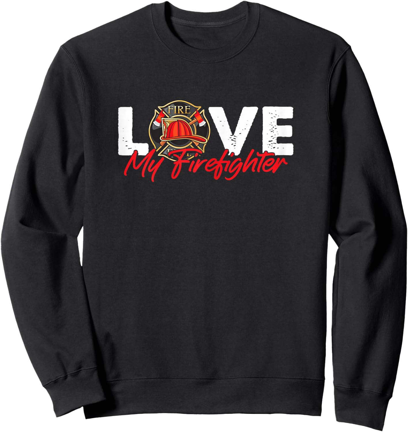Fireman - Volunteer Fire Brigade Sweatshirt - Sweatshirt | Black