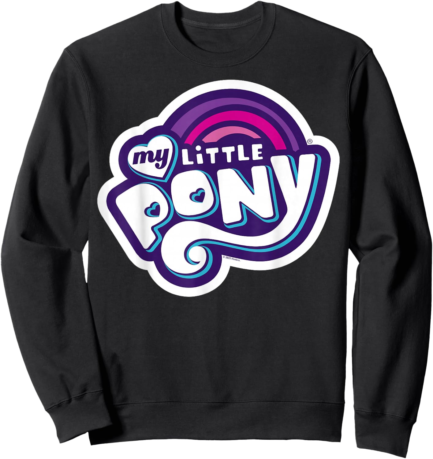 My Little Pony: Friendship is Magic Classic Retro Logo Sweatshirt - Sweatshirt | Black