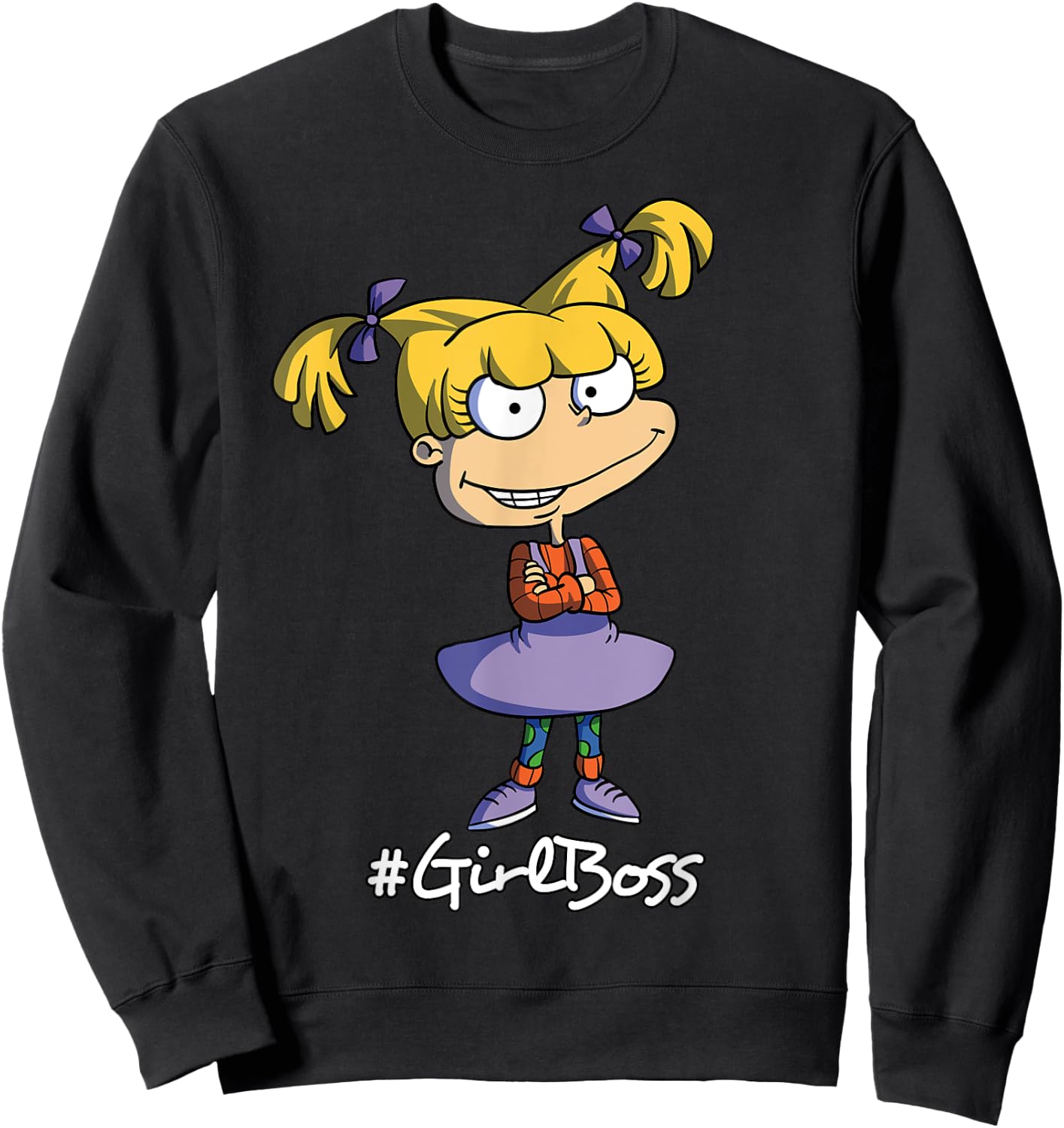 Mademark x Rugrats - Angelica Pickles Girl Boss Rugrats Sweatshirt - Sweatshirt | Black
