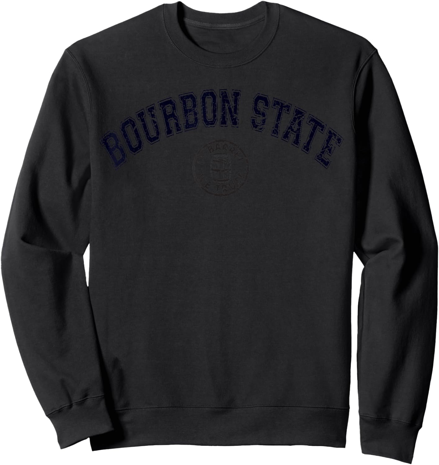 Whiskey Drinking Kentucky Bourbon State College Graphic Sweatshirt - Sweatshirt | Black