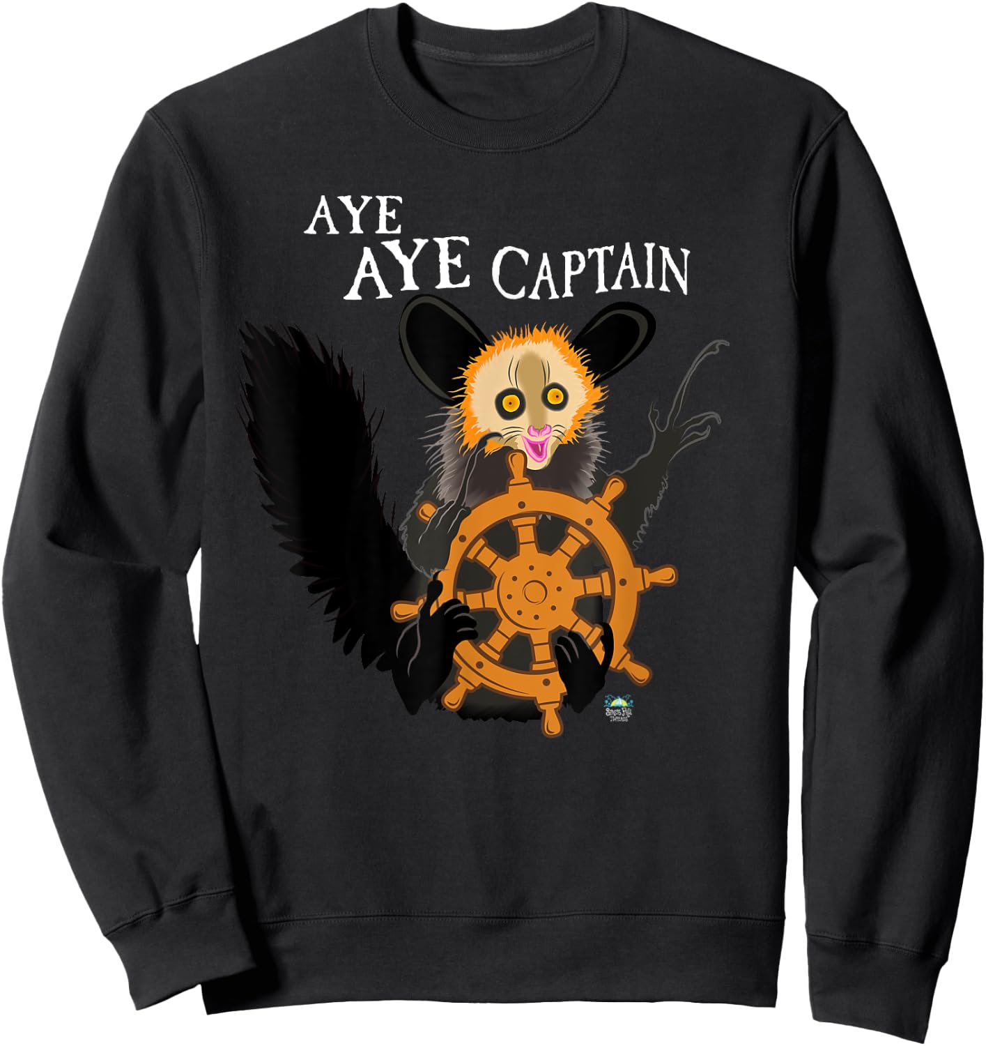 Aye Aye Captain Captain Sweatshirt - Sweatshirt | Black