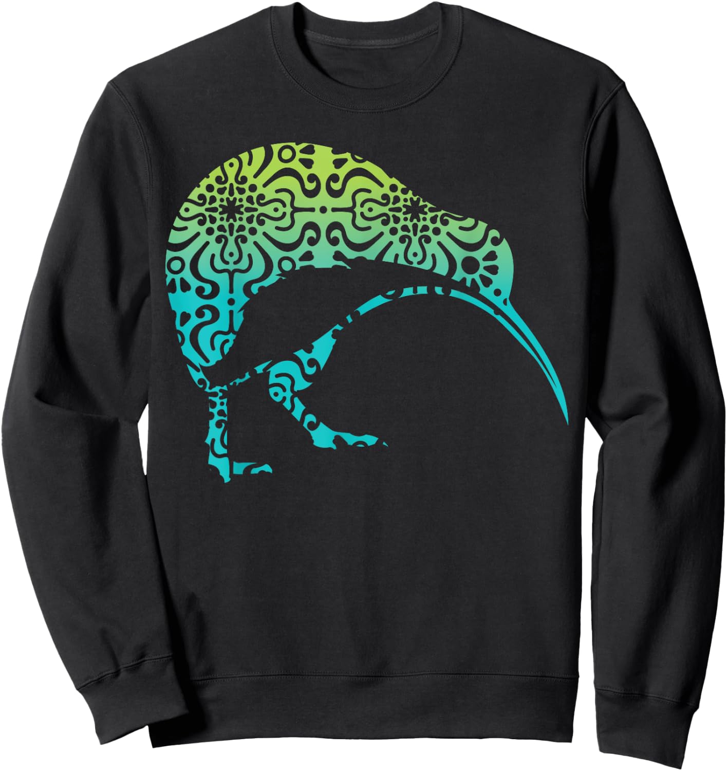 Maori Kiwi Tribal Aboriginal New Zealand Bird Art Birds Sweatshirt - Sweatshirt | Black