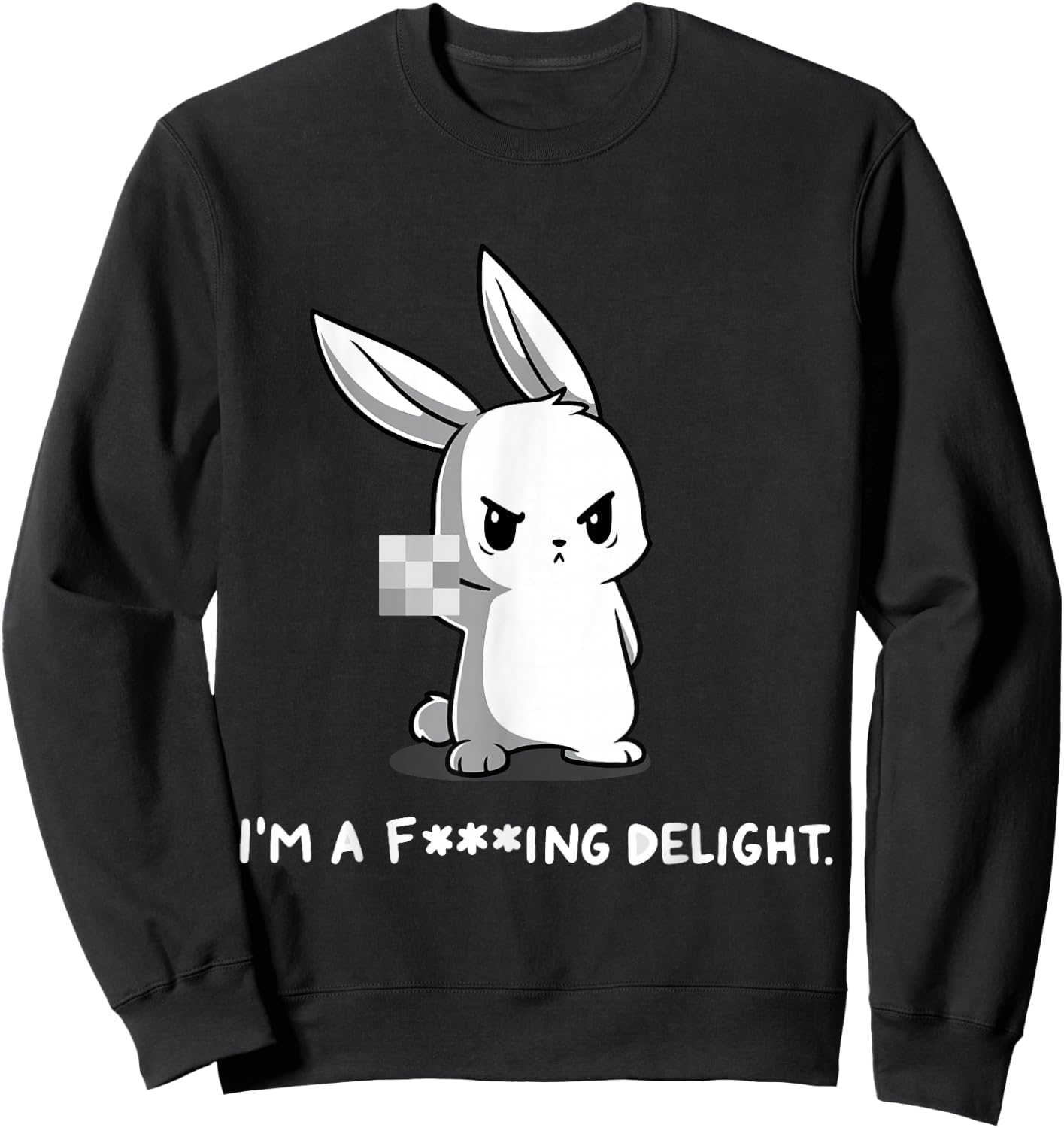 I'M A FING DELIGHT Art Vintage Sweatshirt - Sweatshirt | Black