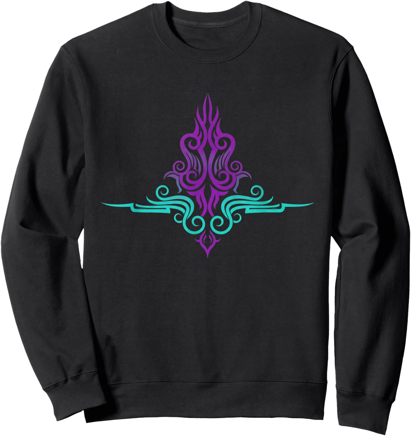 Car Pinstripe Tribal Ornament Pinstripe Graphics Sweatshirt - Sweatshirt | Black
