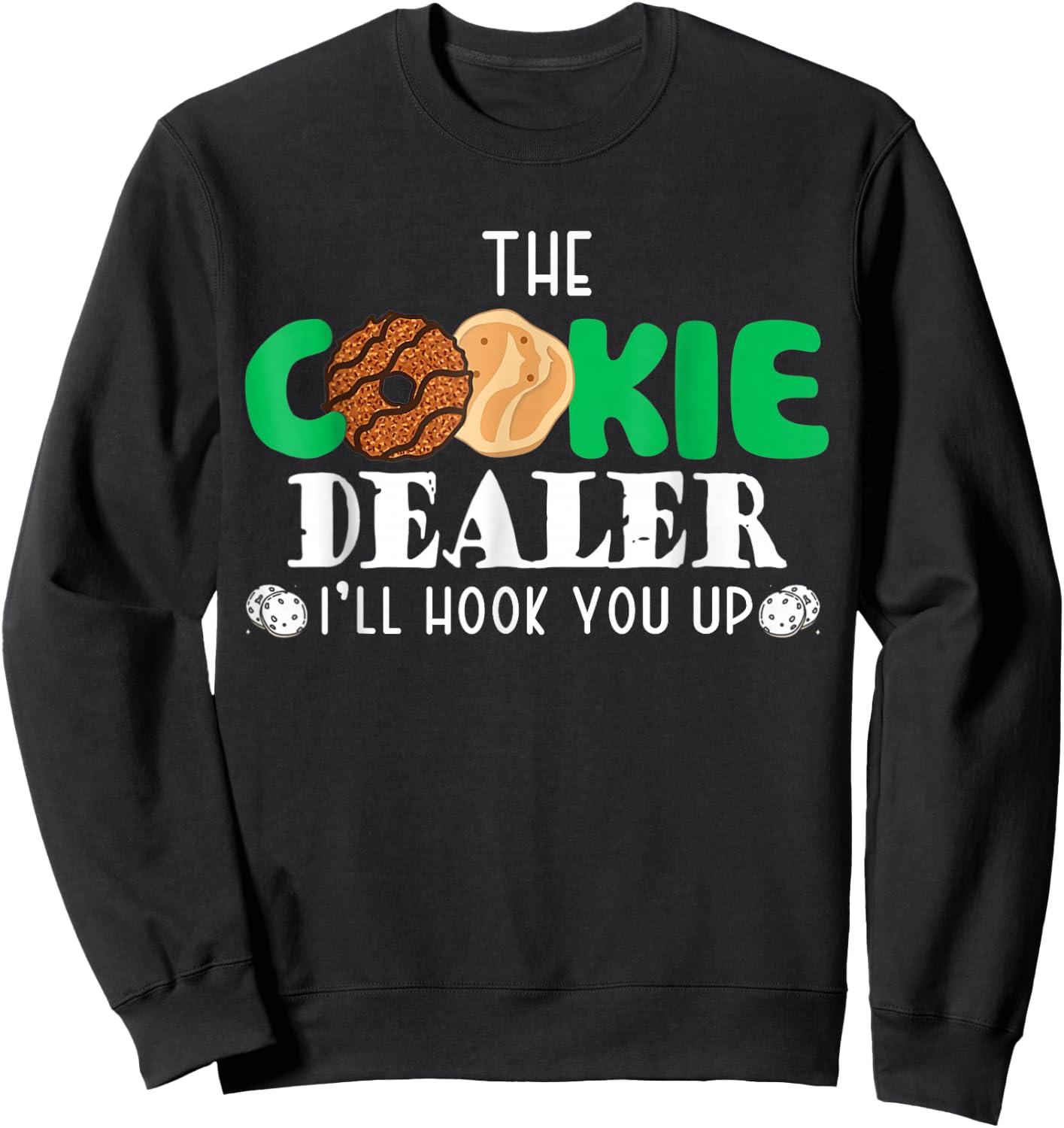 Cookie Dealer Family Matching Birthday Apparel Black Girls' Birthday Sweatshirt - Sweatshirt | Black