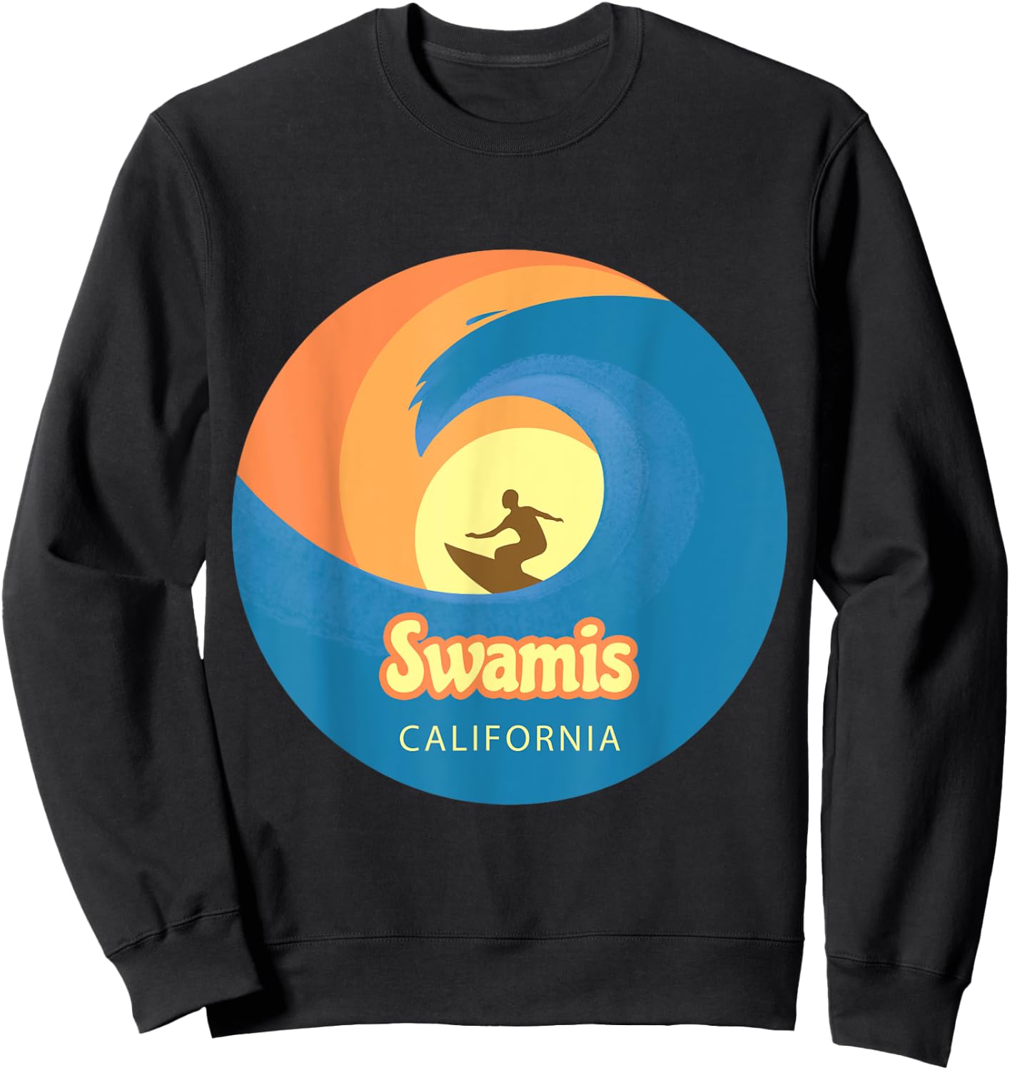 Swamis California surfing Sweatshirt - Sweatshirt | Black