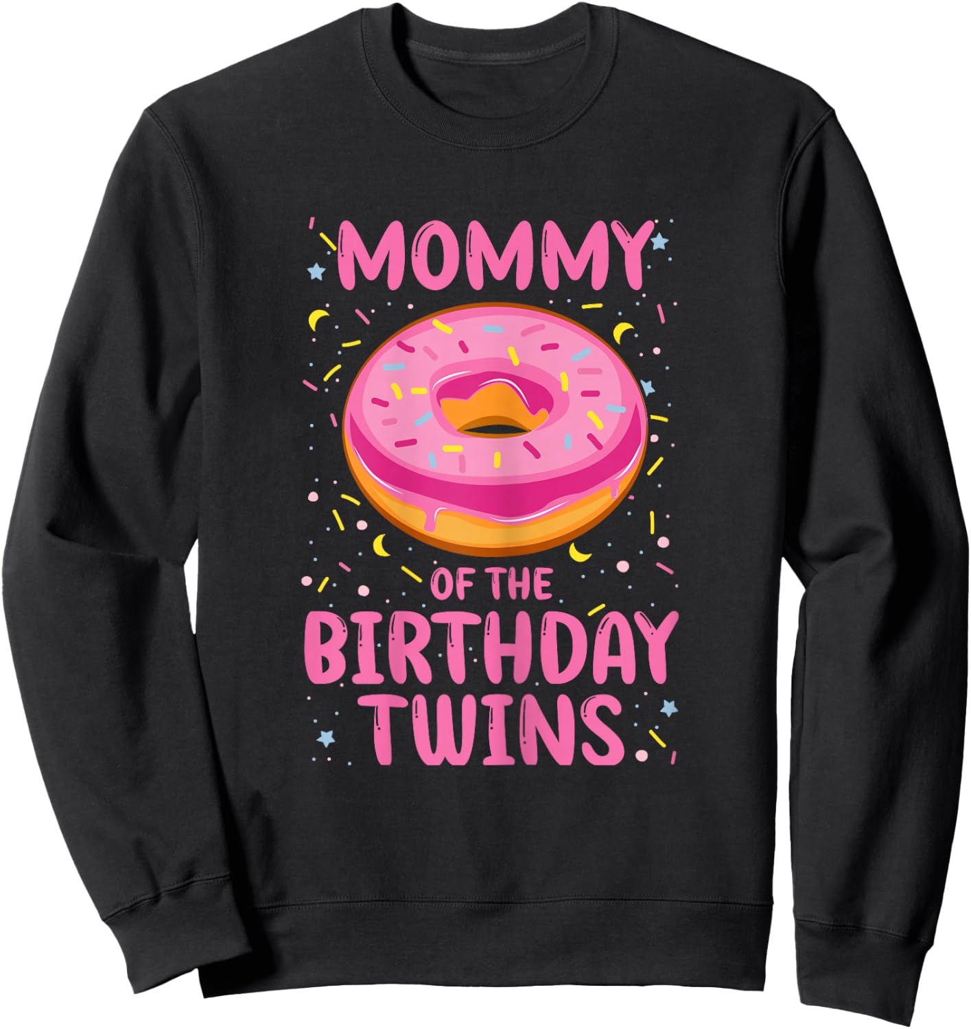 Mum of the Birthday Twins Sweatshirt - Sweatshirt | Black