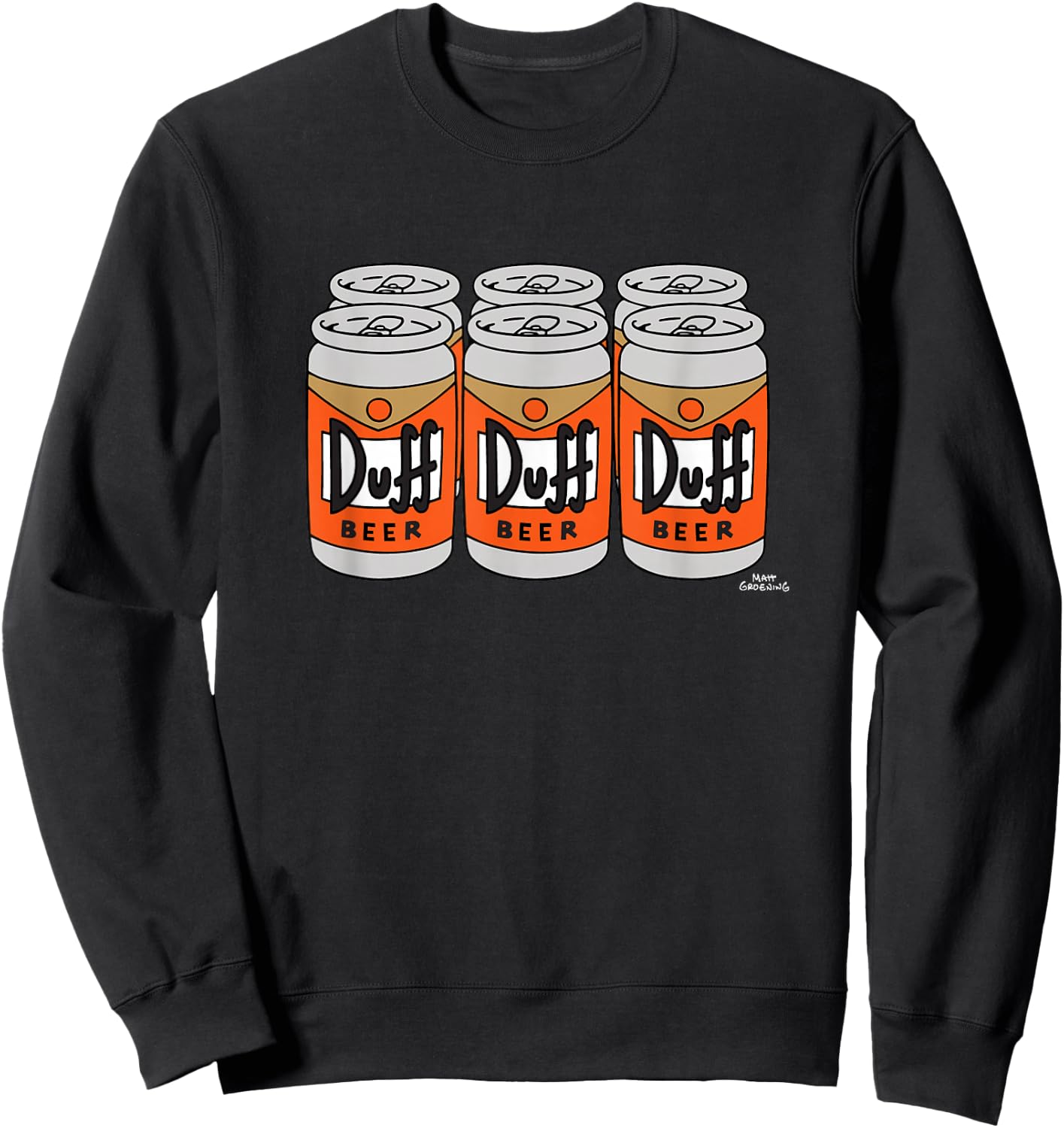 The Simpsons Duff Beer Six Pack Sweatshirt - Sweatshirt | Black