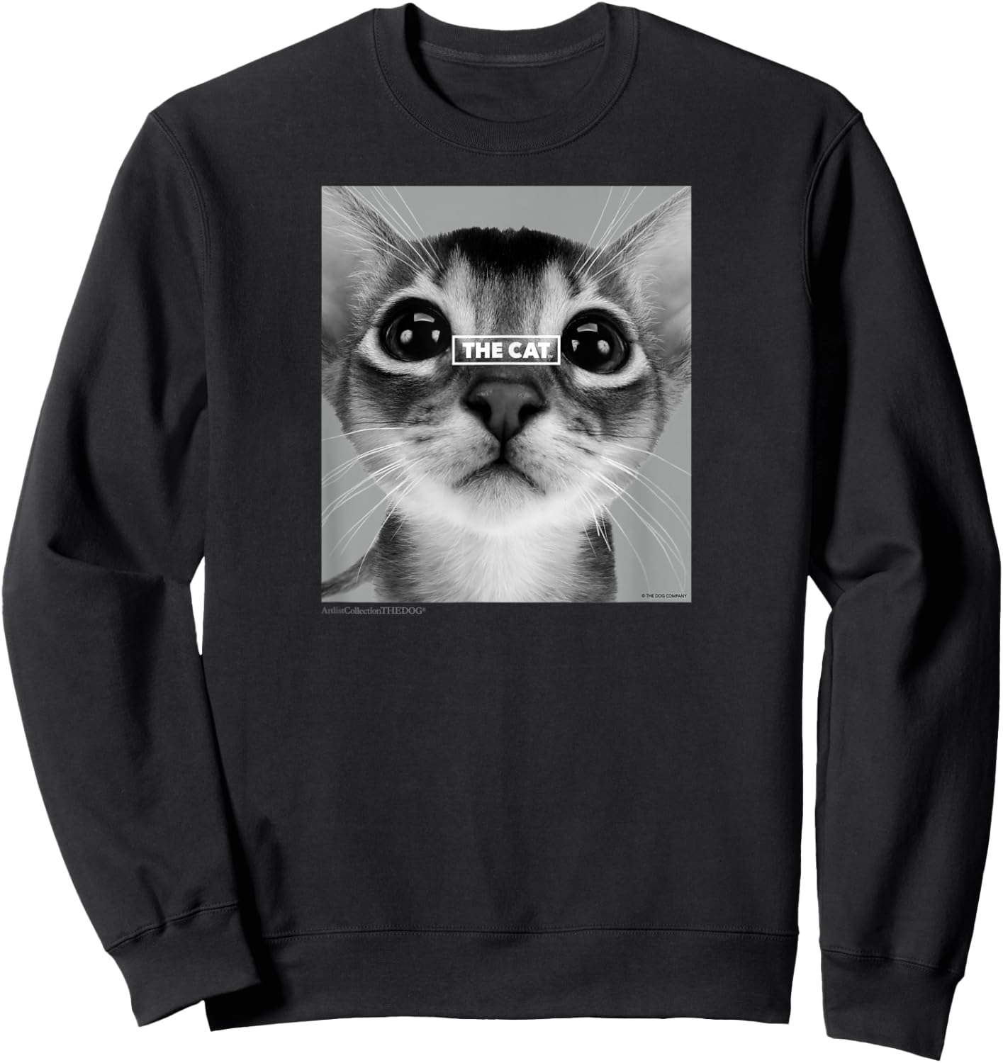 Artlist Collection THE CAT Abyssinian Men Women Sweatshirt - Sweatshirt | Black