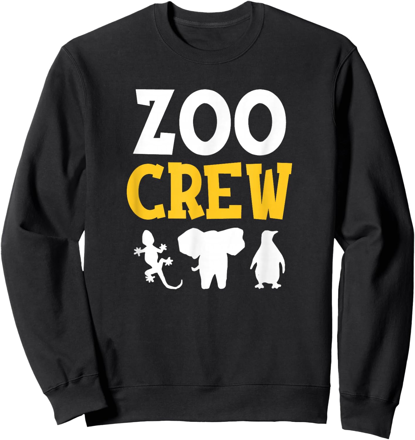 Cool Zoo Crew Shirt for Kids or Adults Zoo Sweatshirt - Sweatshirt | Black