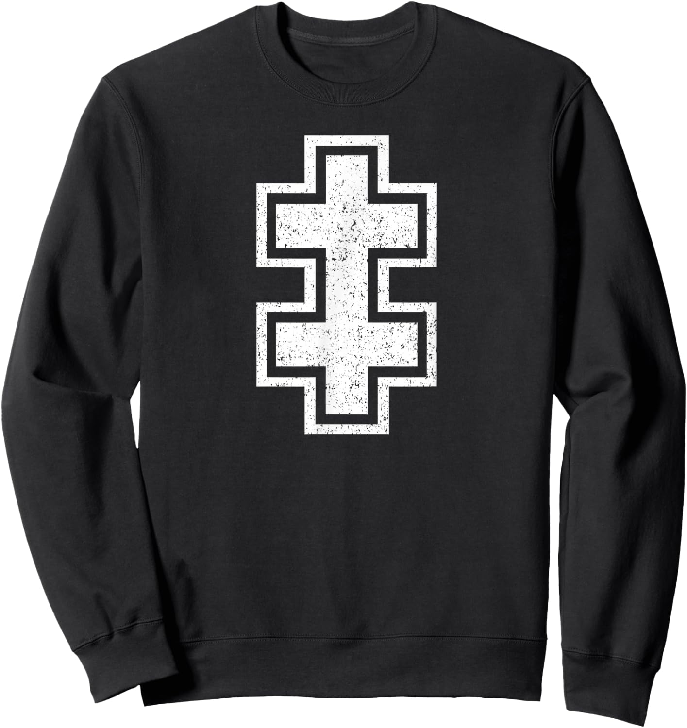 Lithuania Cross of Vytis Lorraine Lithuanian Symbol Sweatshirt - Sweatshirt | Black