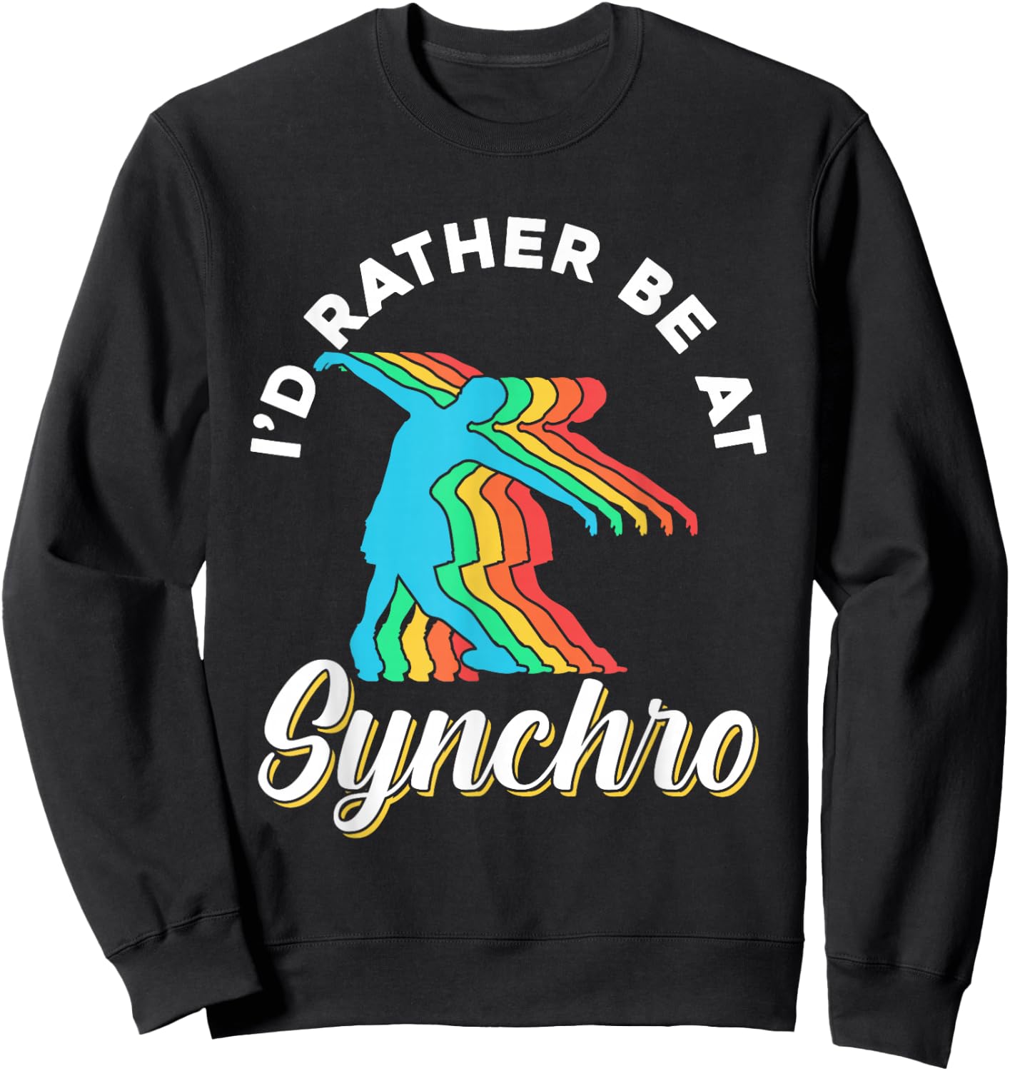 Synchro Figure Ice Skating Winter Sports Ice Skates Skater Sweatshirt - Sweatshirt | Black