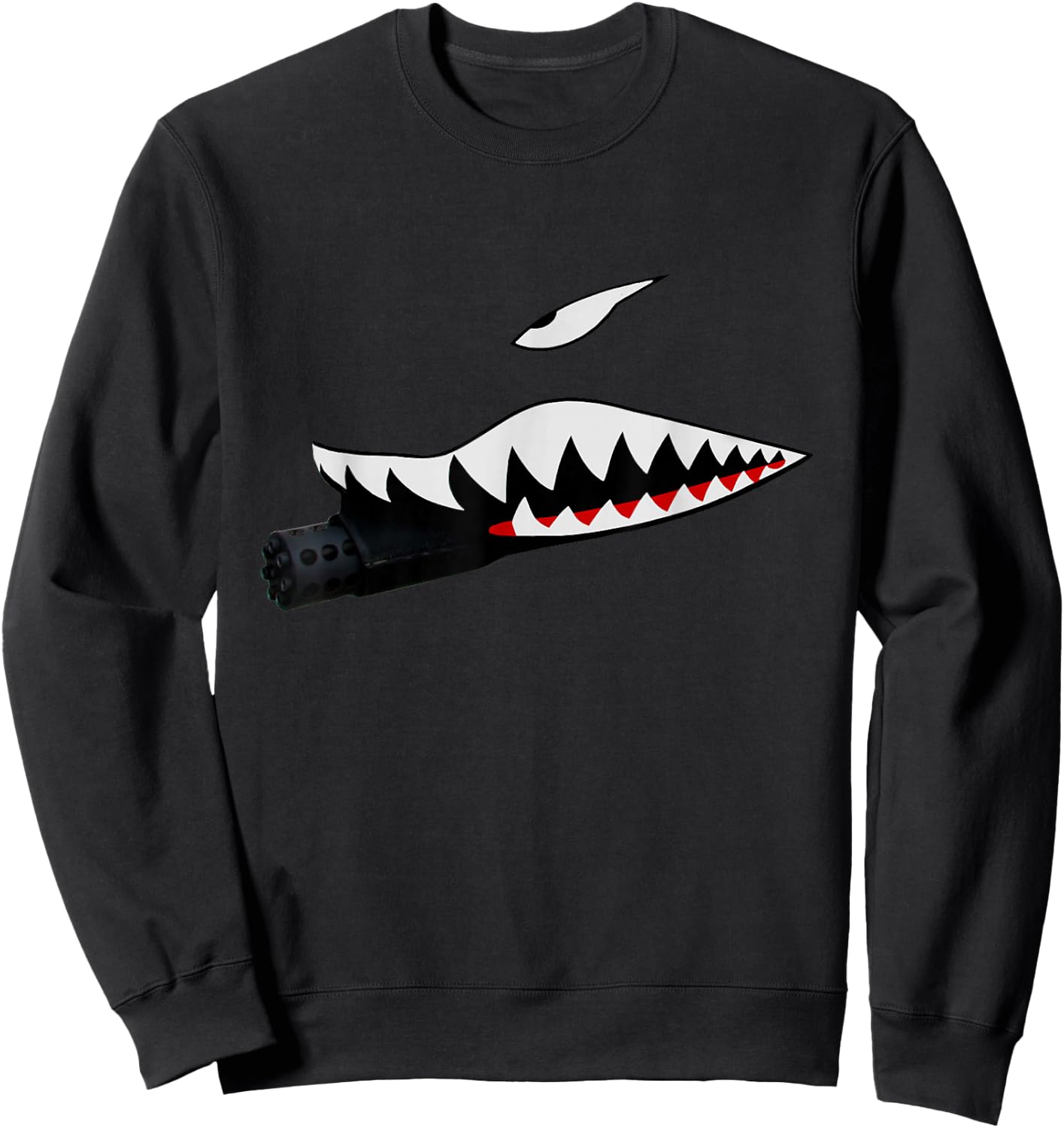 A-10 WartHog - Attack Jet A-10 Thunderbolt Warthog Sweatshirt - Sweatshirt | Black
