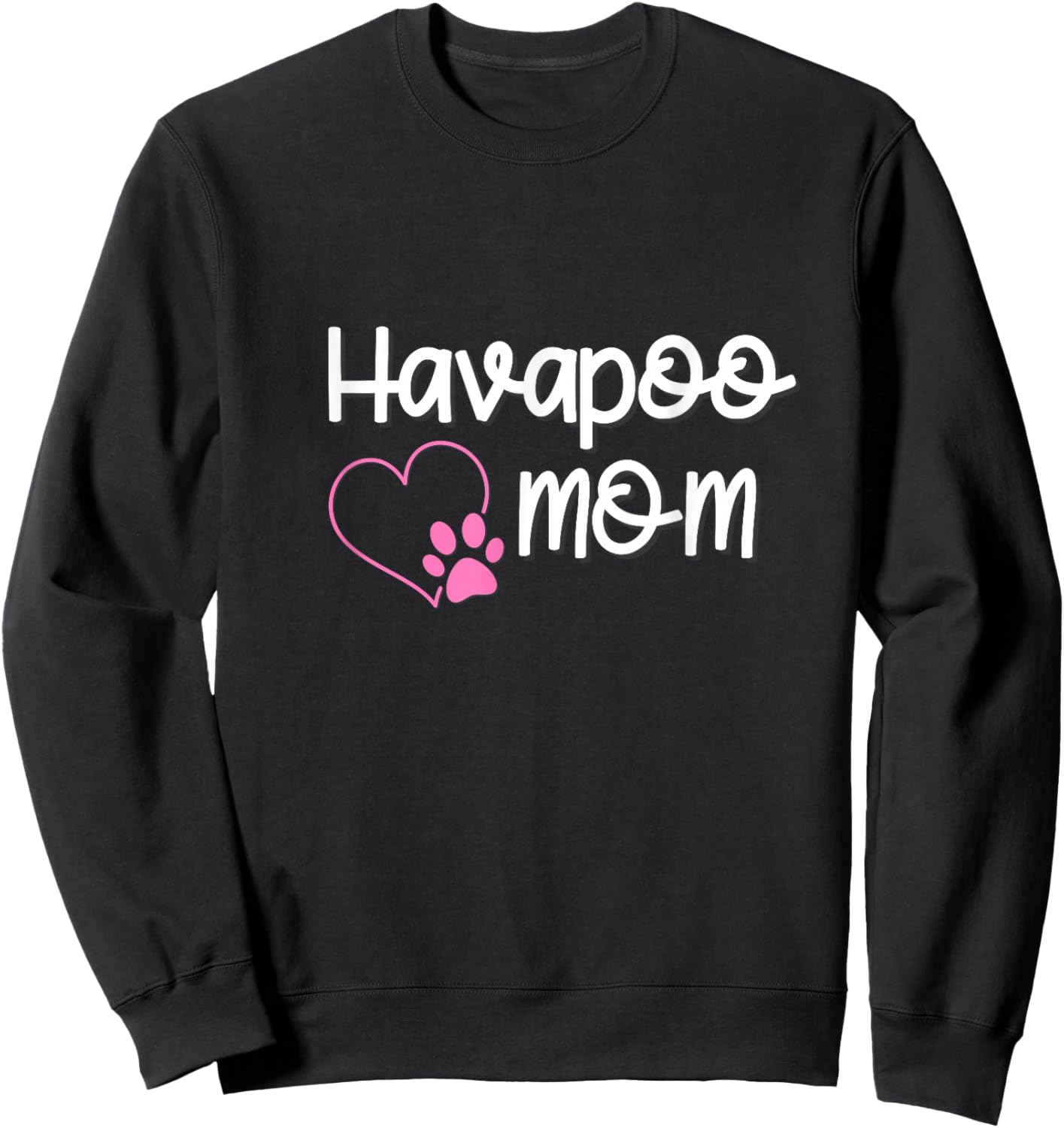 Havapoo Mom Dog Gift Sweatshirt - Sweatshirt | Black