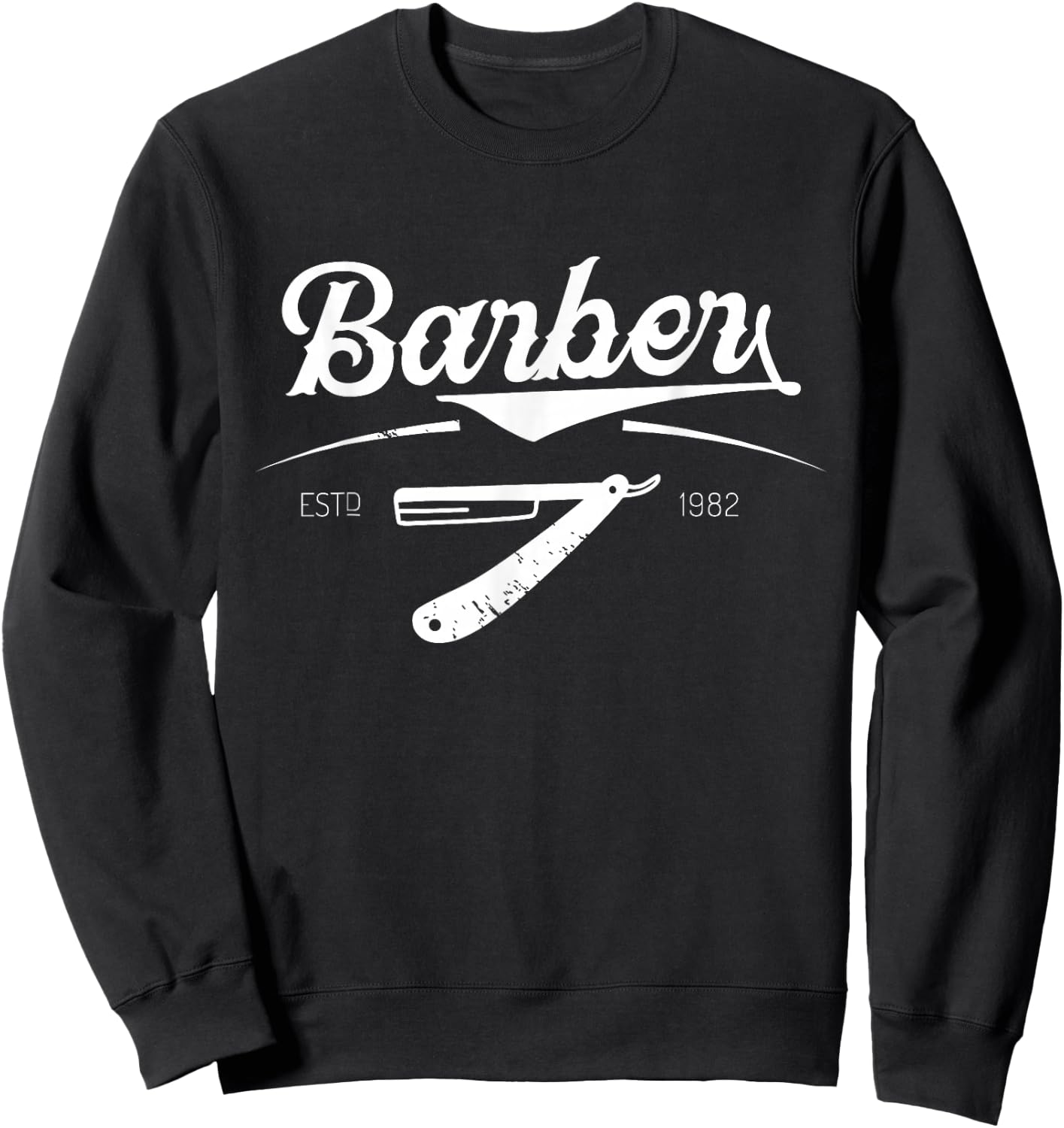 Barber barber shop barber profession Sweatshirt - Sweatshirt | Black