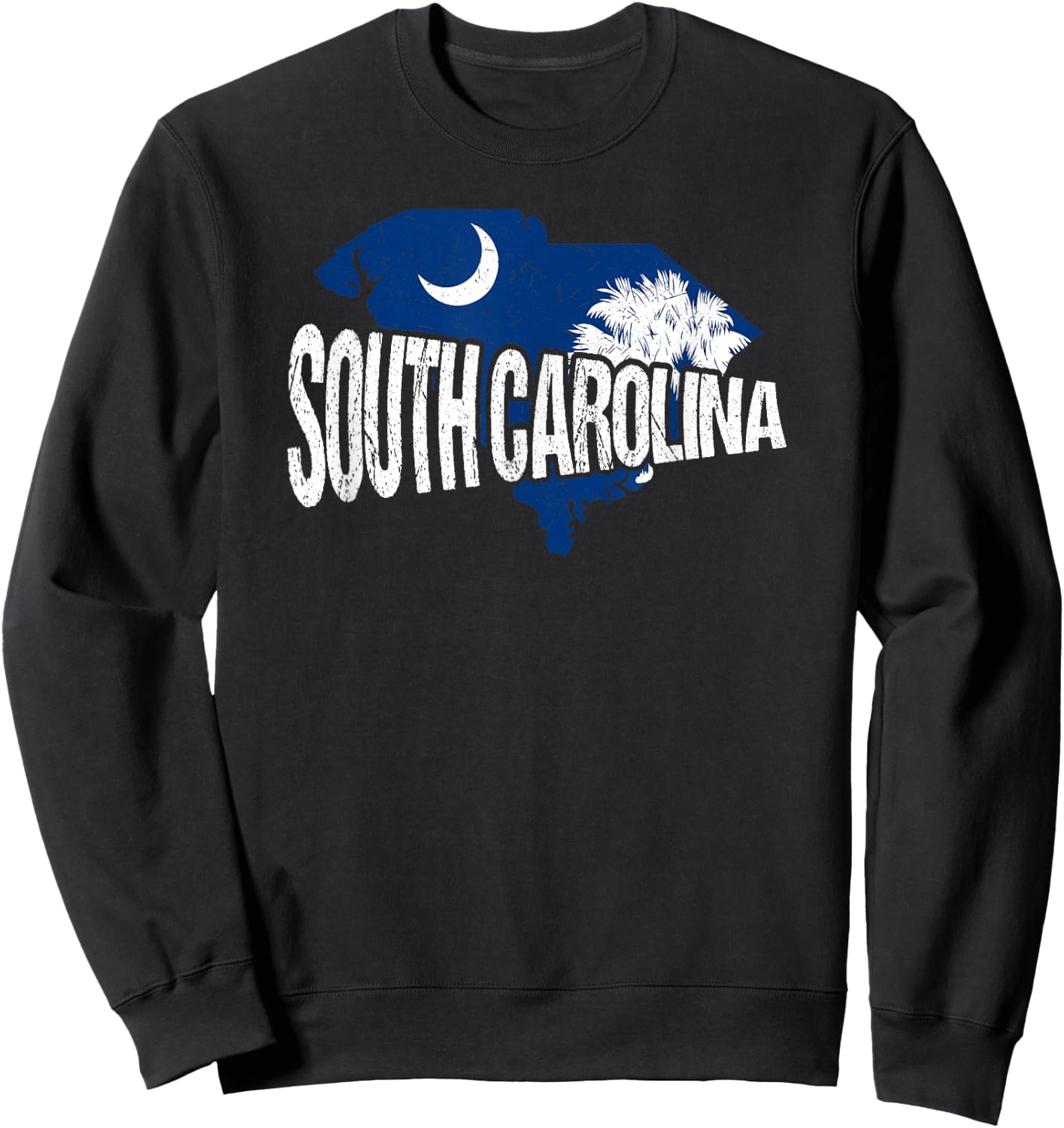 Distressed South Carolina Sweatshirt - Sweatshirt | Black