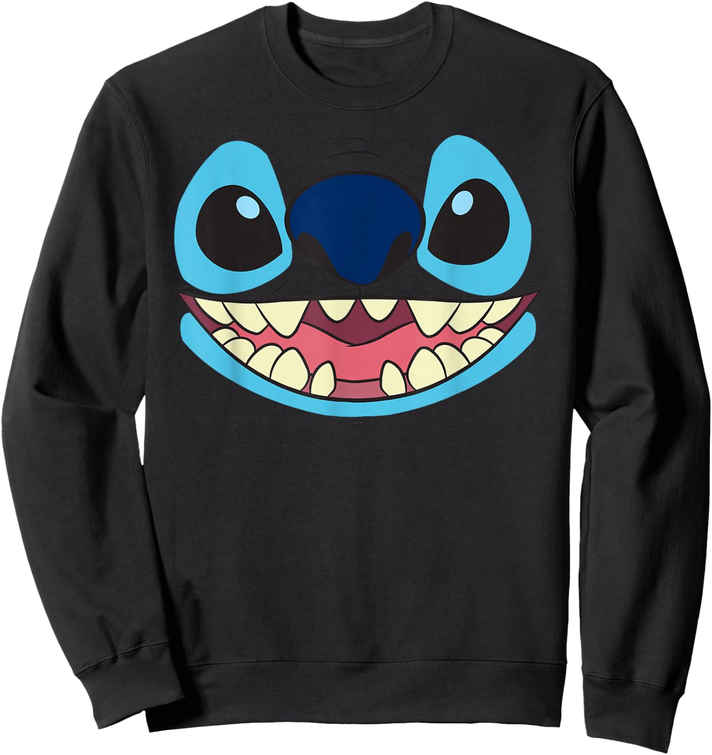 Disney Lilo & Stitch Big Face Stitch Sweatshirt - Sweatshirt | Black