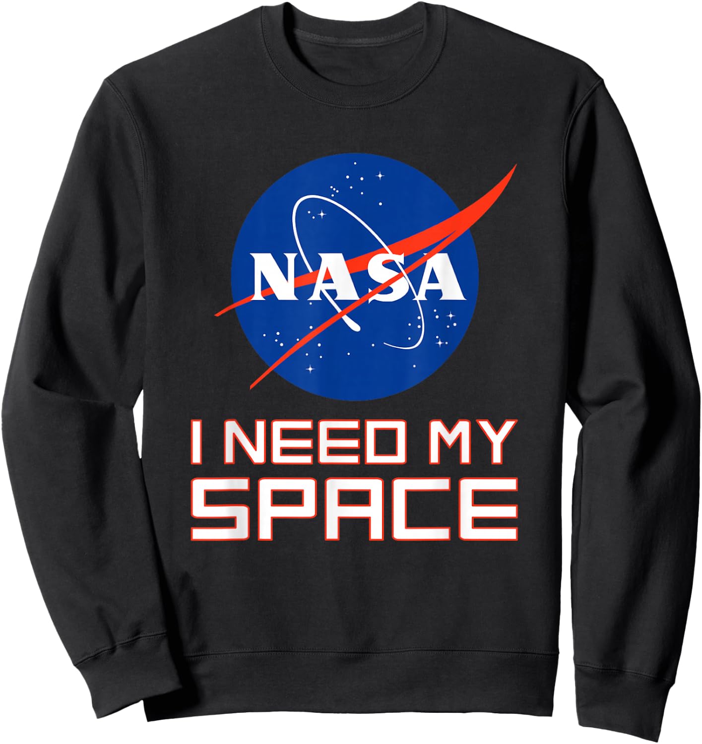NASA I Need My Space Sweatshirt - Sweatshirt | Black