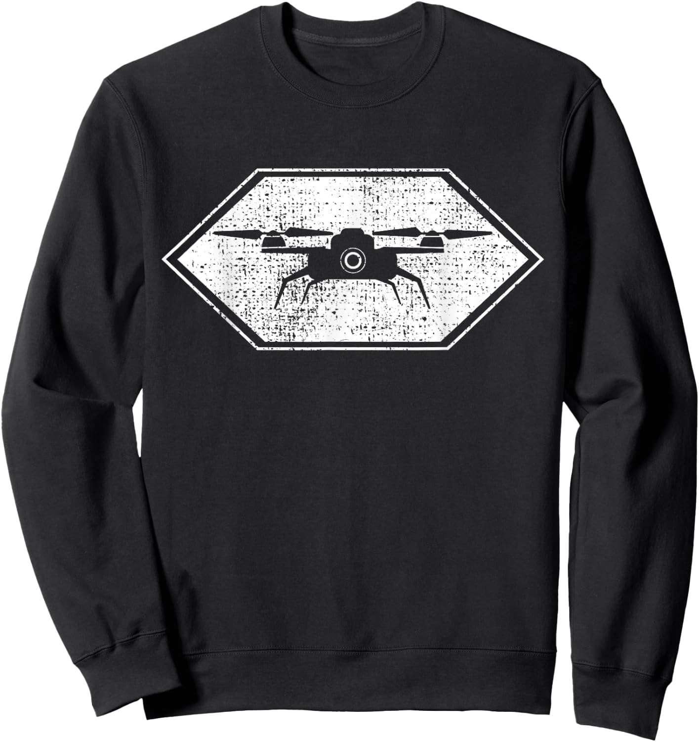 Flying Drone Quadcopter Pilot RC FPV Gift Sweatshirt - Sweatshirt | Black