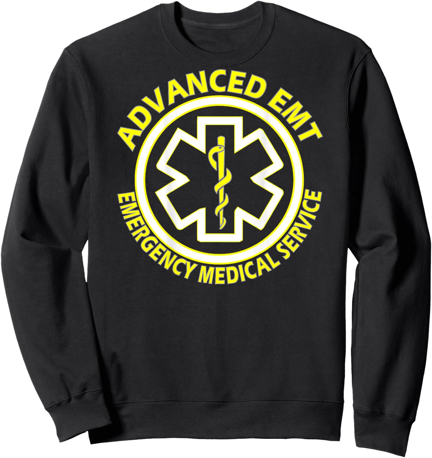 Advanced emergency medical technicians (AEMT) Kit Back Print Sweatshirt - Sweatshirt | Black