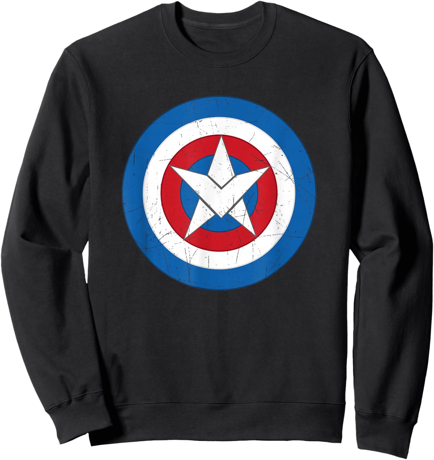 Marvel Captain America Symbol of Truth Sam Wilson Shield Sweatshirt - Sweatshirt | Black
