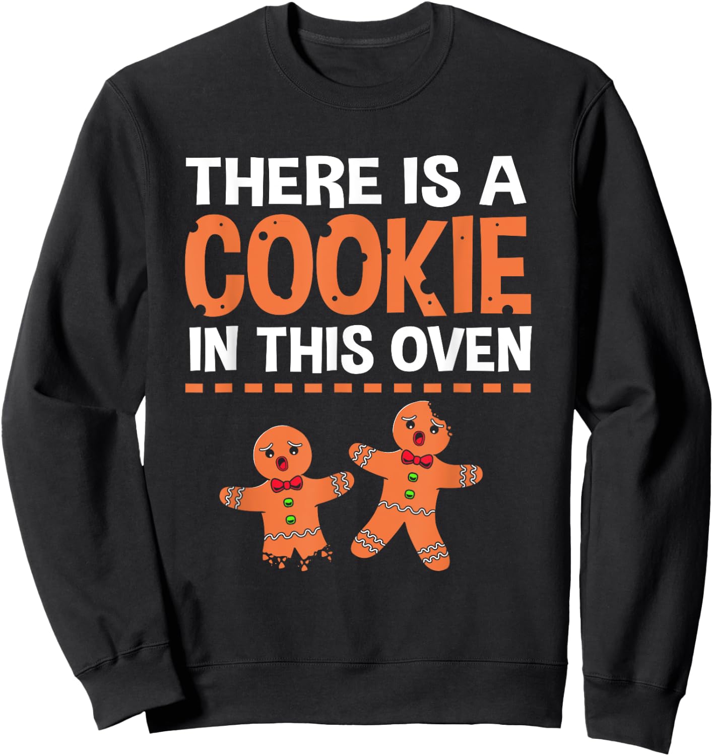 Christmas Gingerbread Gender Reveal For Mom Sweatshirt - Sweatshirt | Black