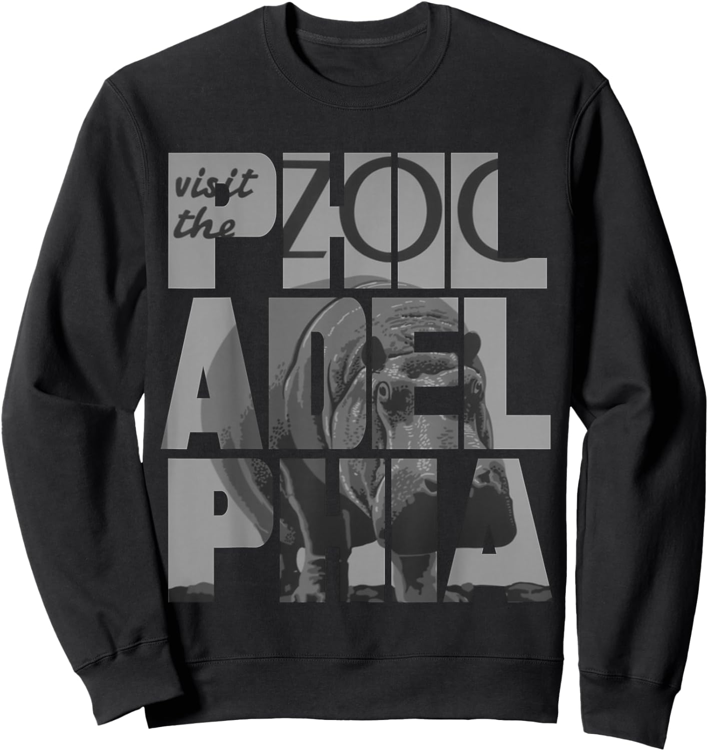 Philadelphia Pennsylvania Zoo Sweatshirt - Sweatshirt | Black
