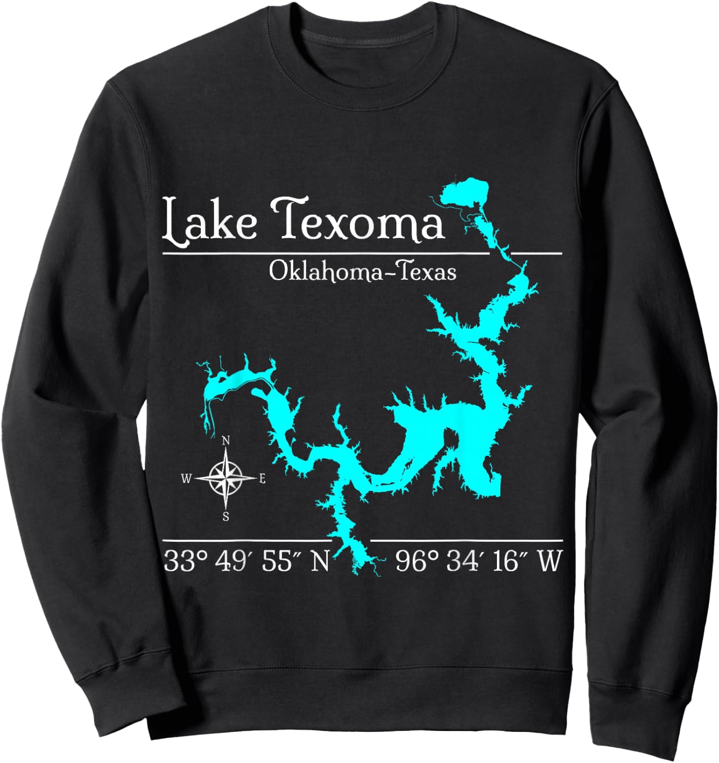 Texoma, Oklahoma - Texas Sweatshirt - Sweatshirt | Black