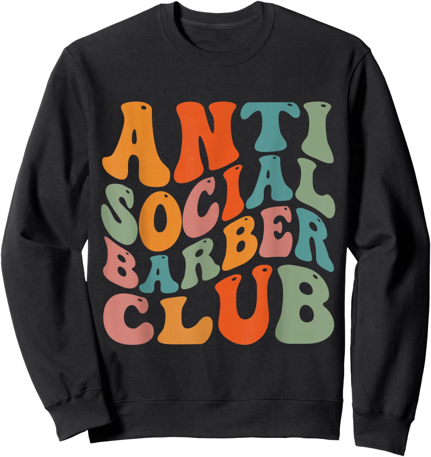 Anti Social Barber Club Sweatshirt - Sweatshirt | Black