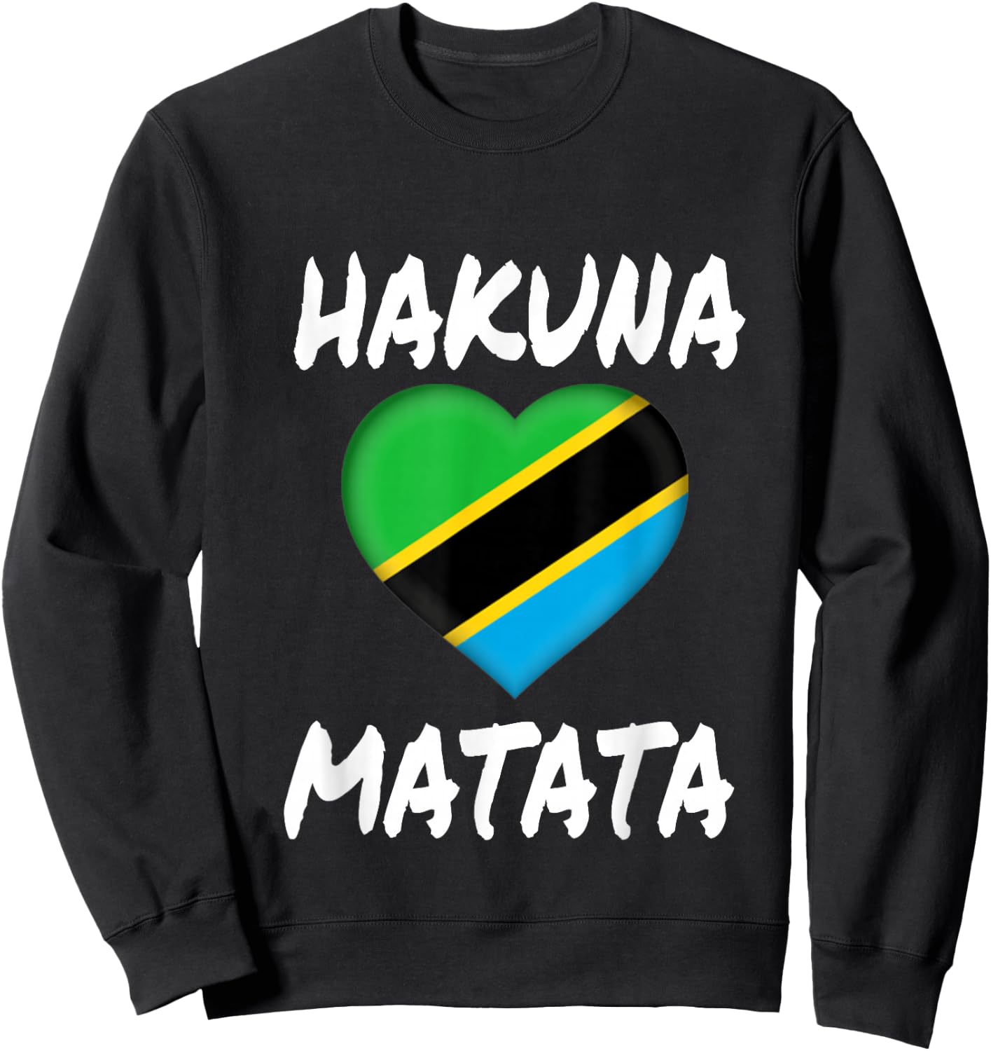 Tanzania Flag Shirt Funny graphic Flag Gift Sweatshirt - Sweatshirt | Black