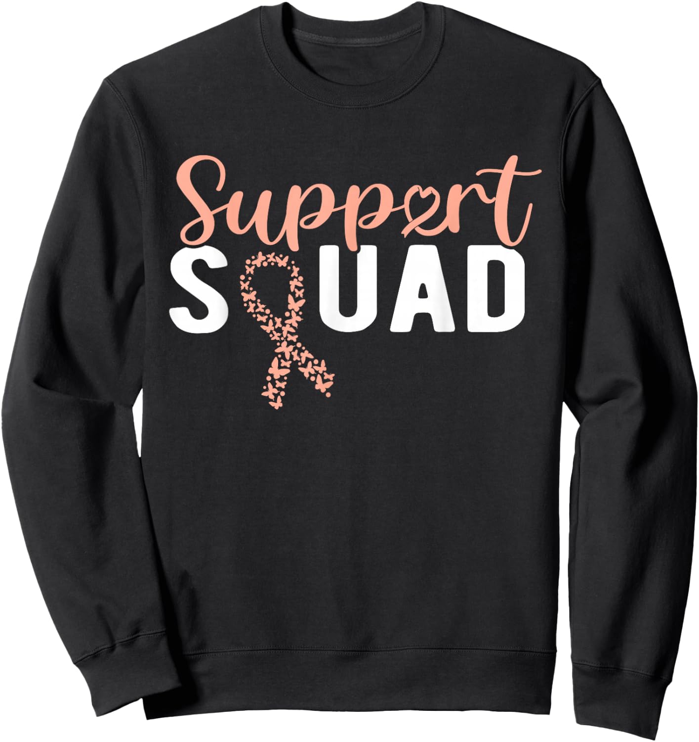 Uterine Cancer Support Squad Sweatshirt - Sweatshirt | Black