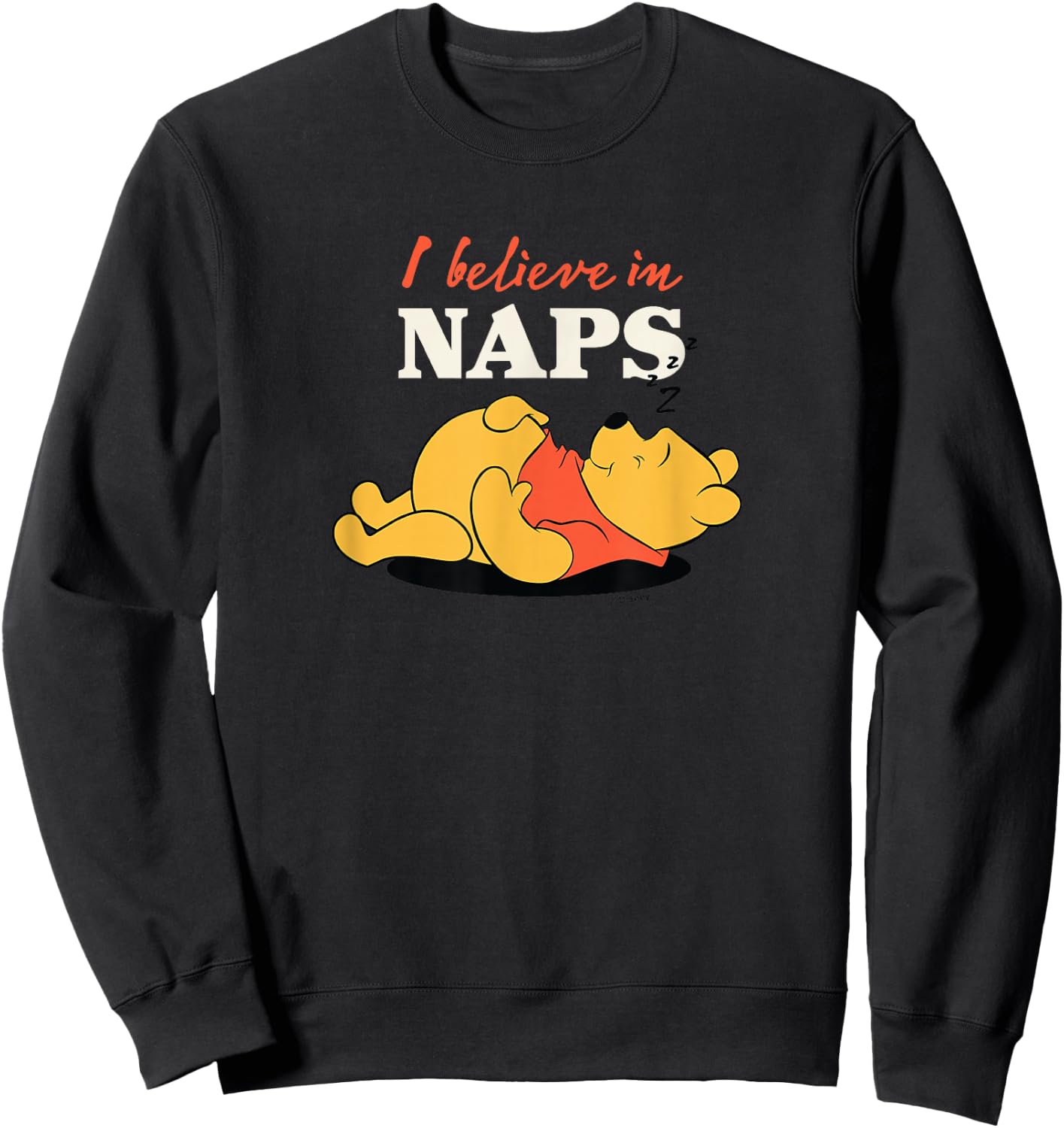 Winnie the Pooh - I Believe in Naps Sweatshirt - Sweatshirt | Black