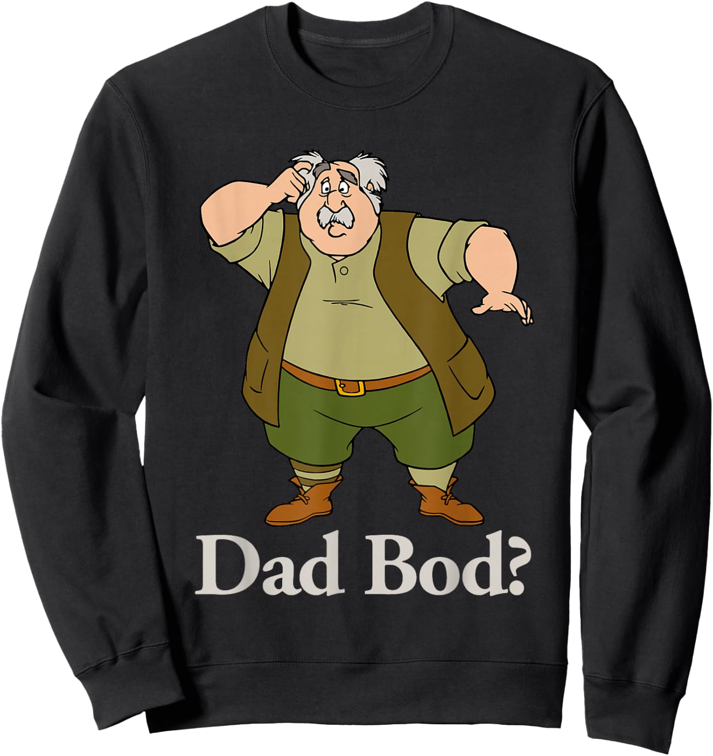 Disney Beauty and The Beast Maurice Dad BOD Small Sweatshirt - Sweatshirt | Black