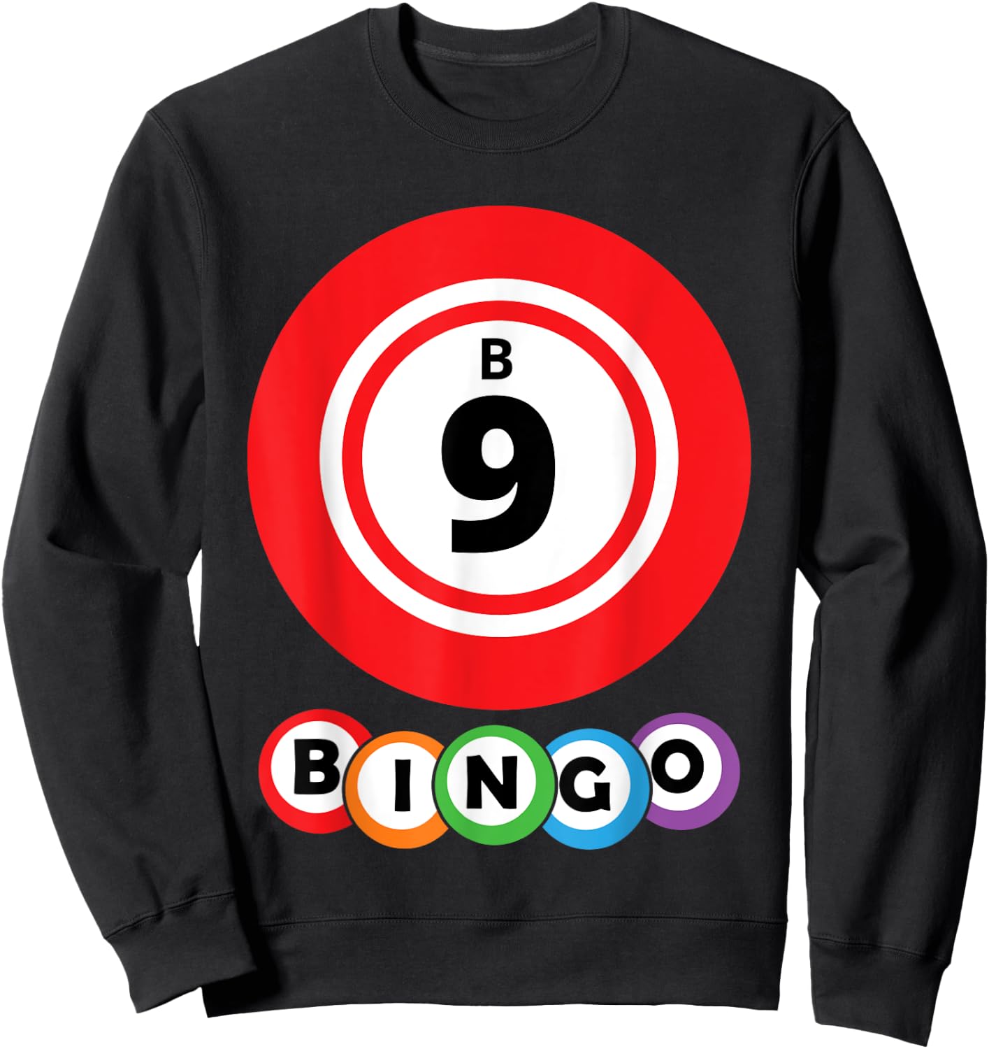 Lucky Bingo B9 Group Bingo Costume Sweatshirt - Sweatshirt | Black