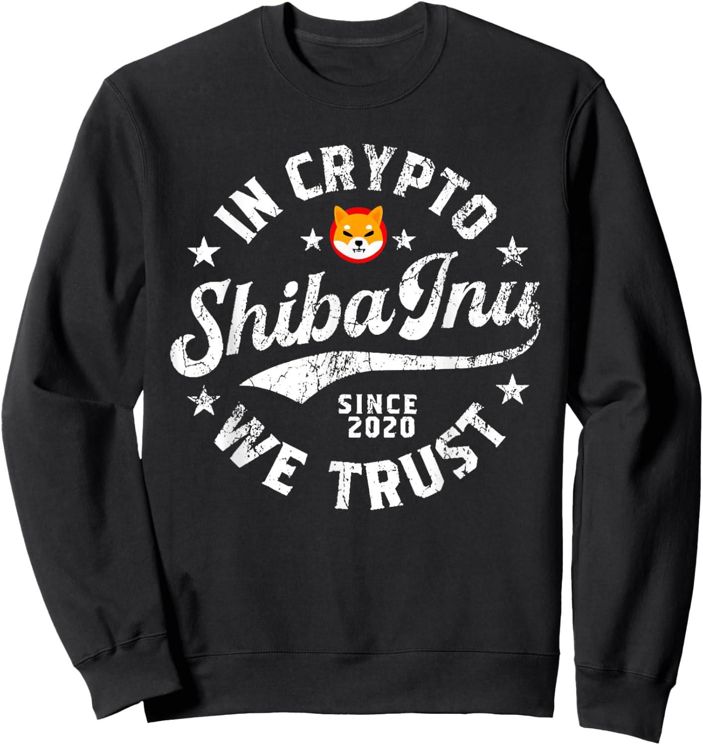 Shiba Inu Coin In Crypto We Trust Token Crypto Sweatshirt - Sweatshirt | Black