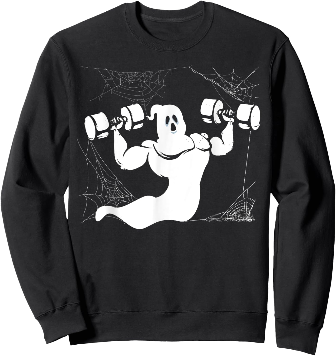 Halloween Weightlifting Gym Instructor Body Builder Fitness Sweatshirt - Sweatshirt | Black