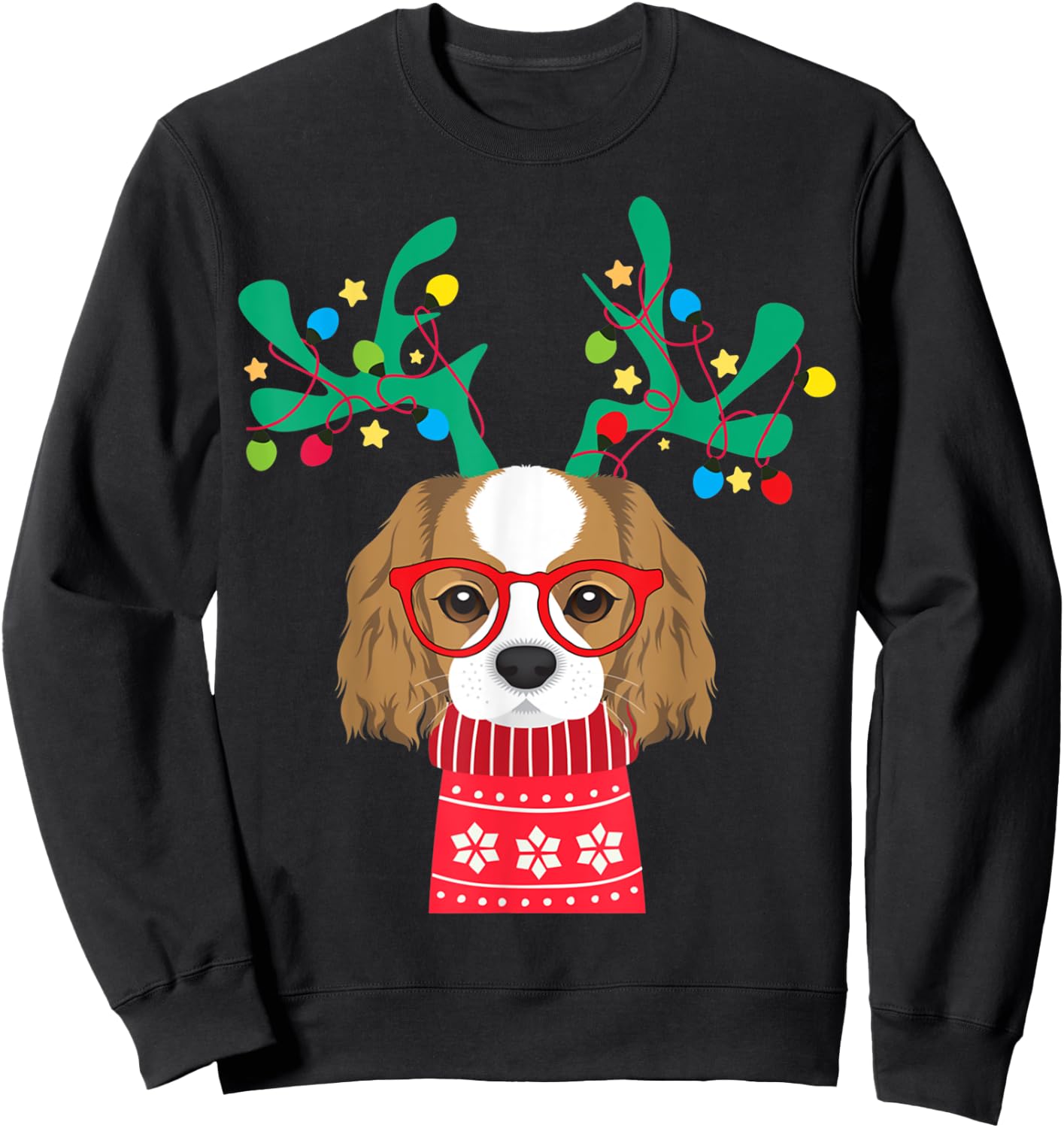 Crazy Cat Flash ForEssential quotes 114 Cavalier King Charles Spaniel Funny Holiday Xmas Christmas Sweatshirt - Sweatshirt | Black