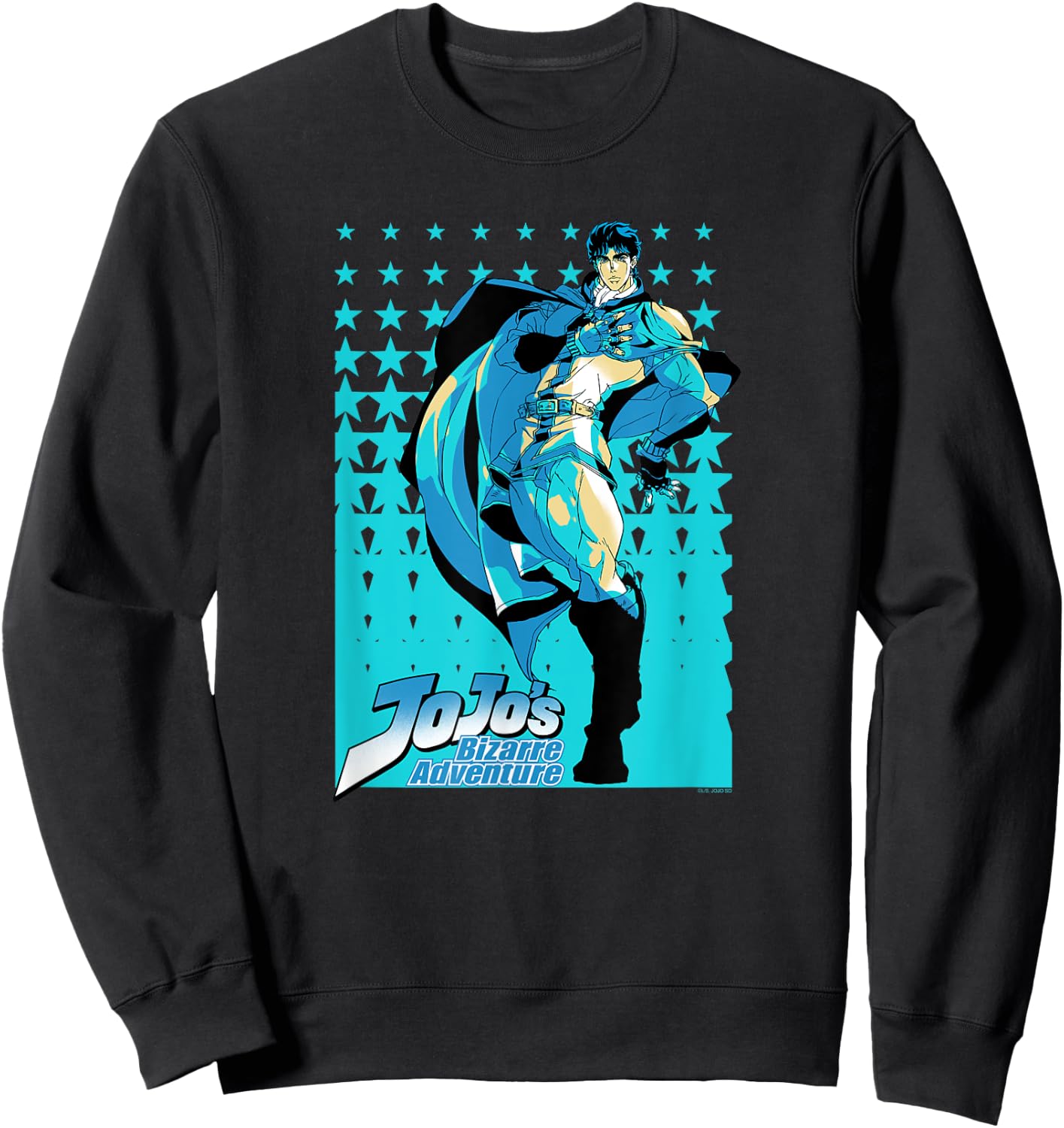 JoJo Part 1 Phantom Blood Jonathan Joestar Star Pattern Sweatshirt - Sweatshirt | Black