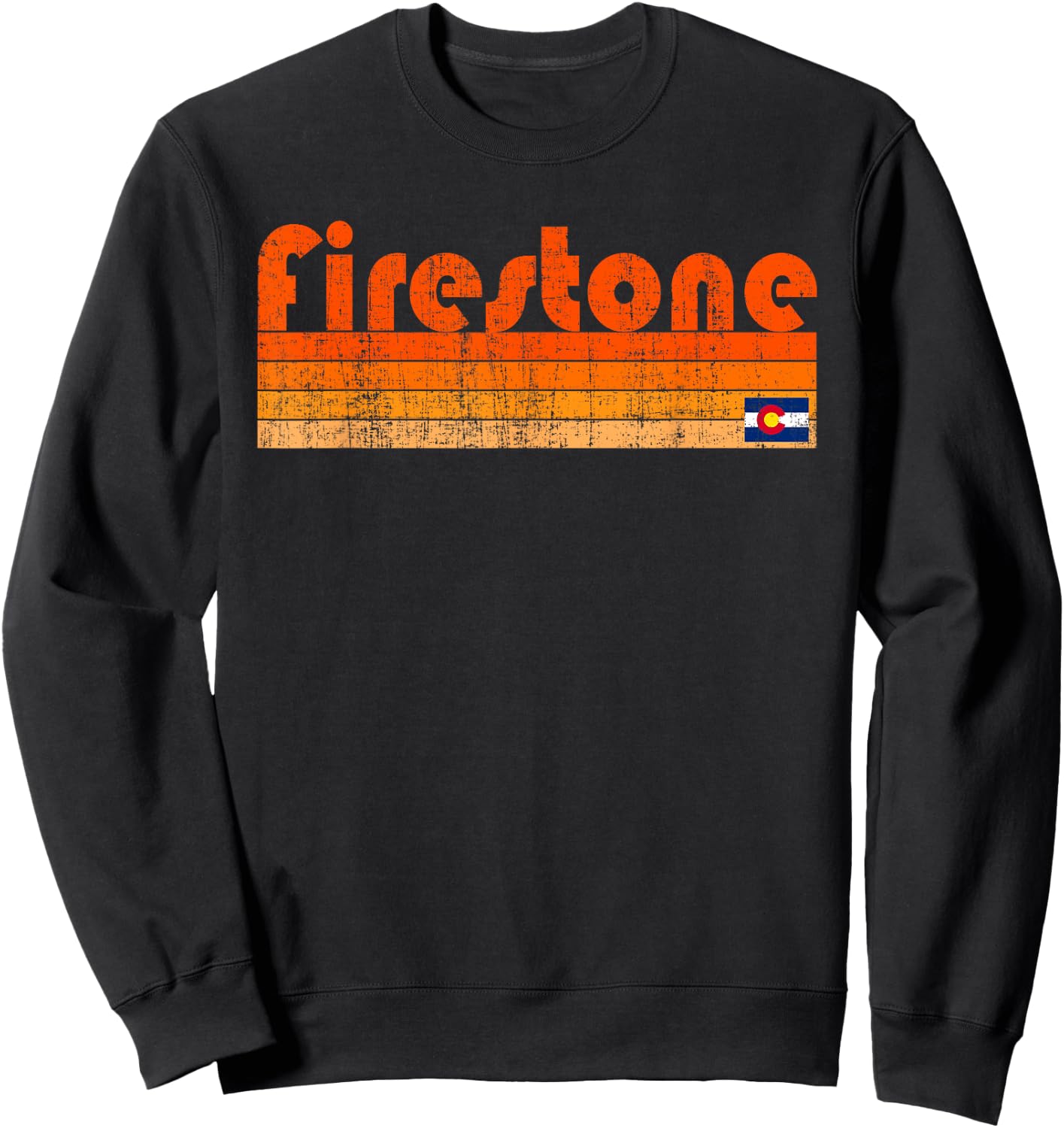 Retro 80s Style Firestone CO Sweatshirt - Sweatshirt | Black