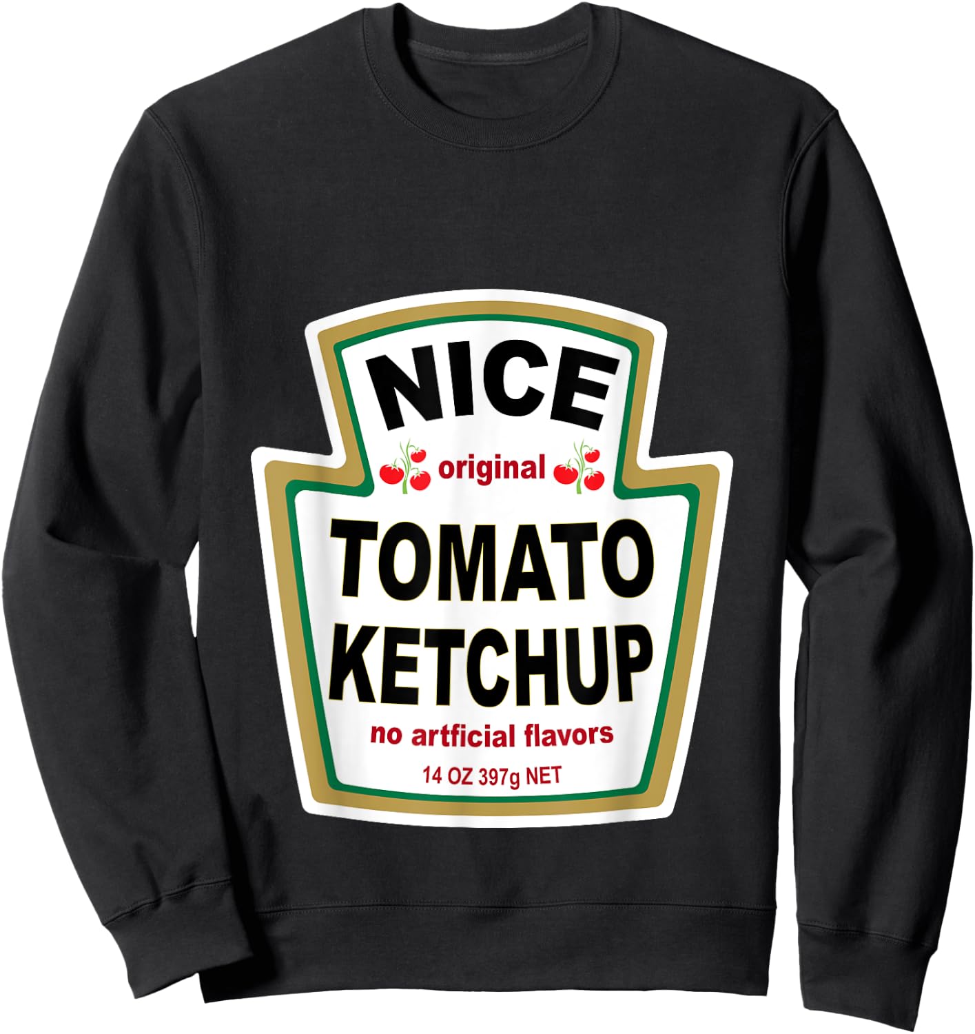 Ketchup Costume T Shirt Matching Mustard Mayo Relish Group Sweatshirt - Sweatshirt | Black