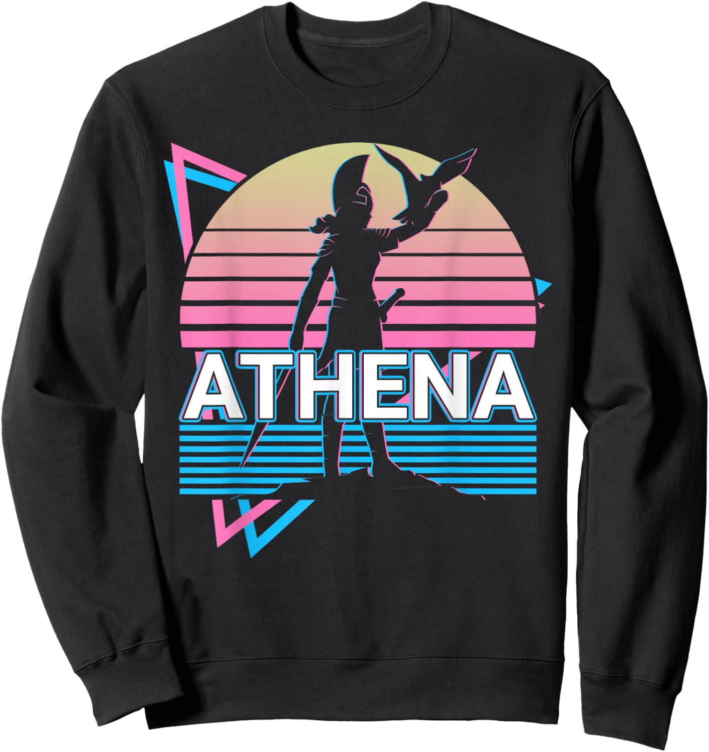 Athena Greek Goddess Of Wisdom And War Sweatshirt - Sweatshirt | Black
