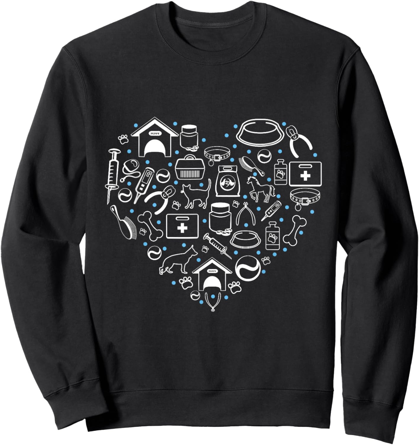 Vet Tech Veterinary Technician Medicine Veterinarian animal Sweatshirt - Sweatshirt | Black