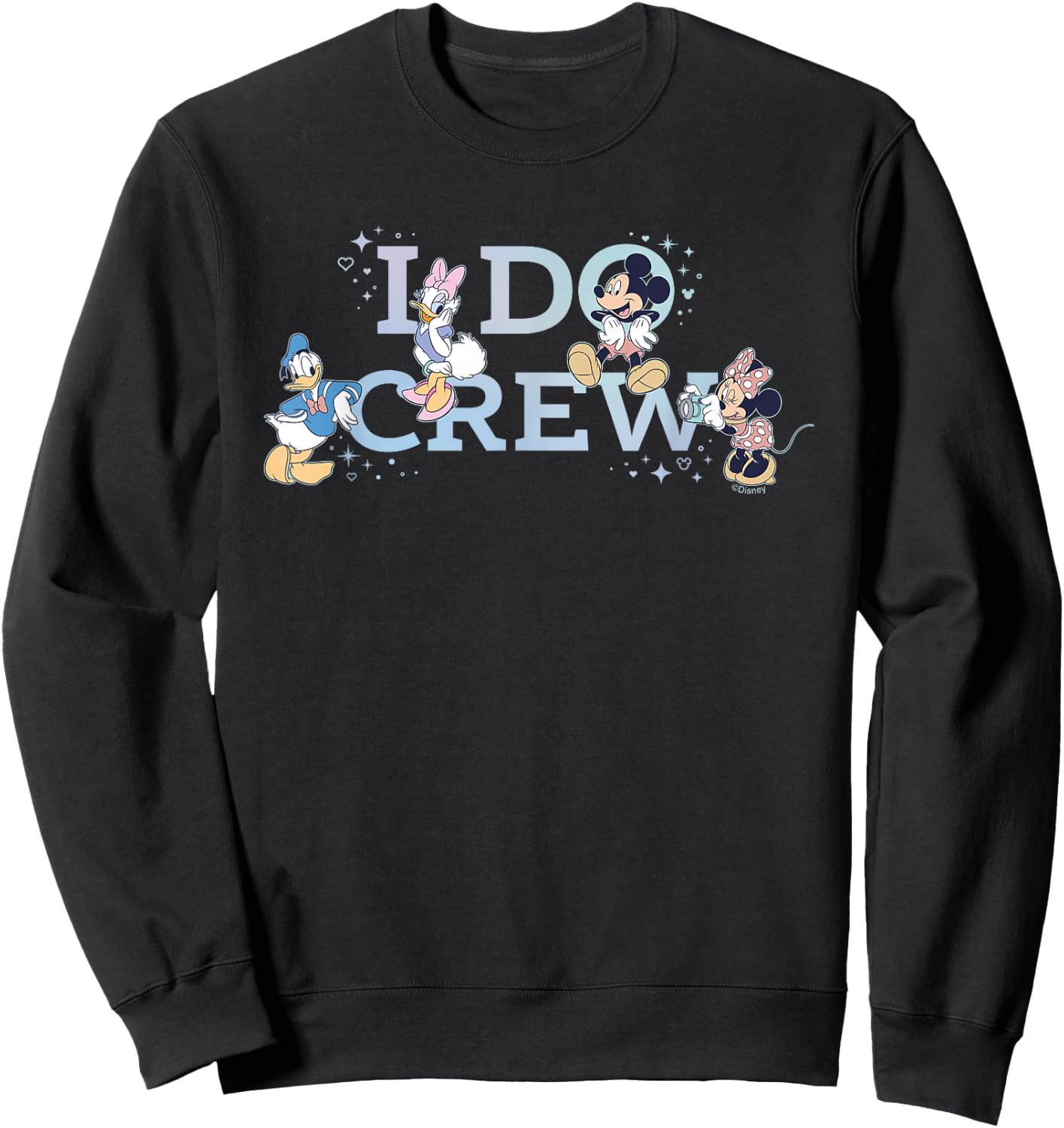 Disney “I Do Crew” Wedding Bridal Shower Bachelorette Party Sweatshirt - Sweatshirt | Black