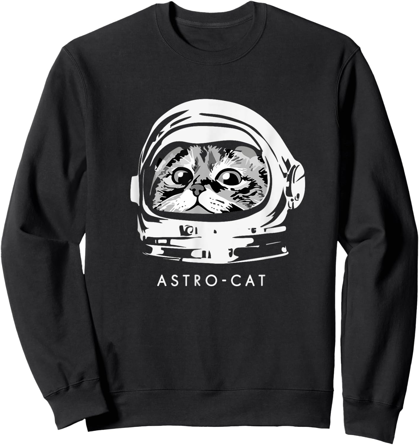 Cat Astronaut Space Costume ASTRO-CAT Women Kids Sweatshirt - Sweatshirt | Black