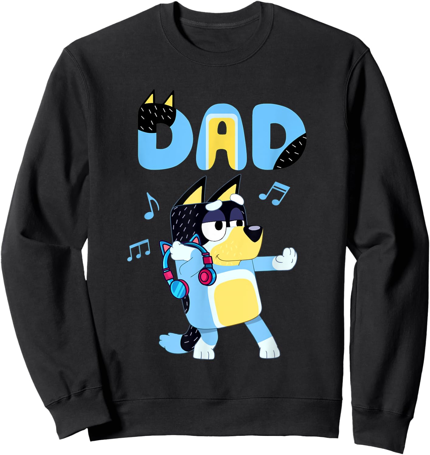 Dad Love Dad Father's Day Daddy Gift Sweatshirt - Sweatshirt | Black