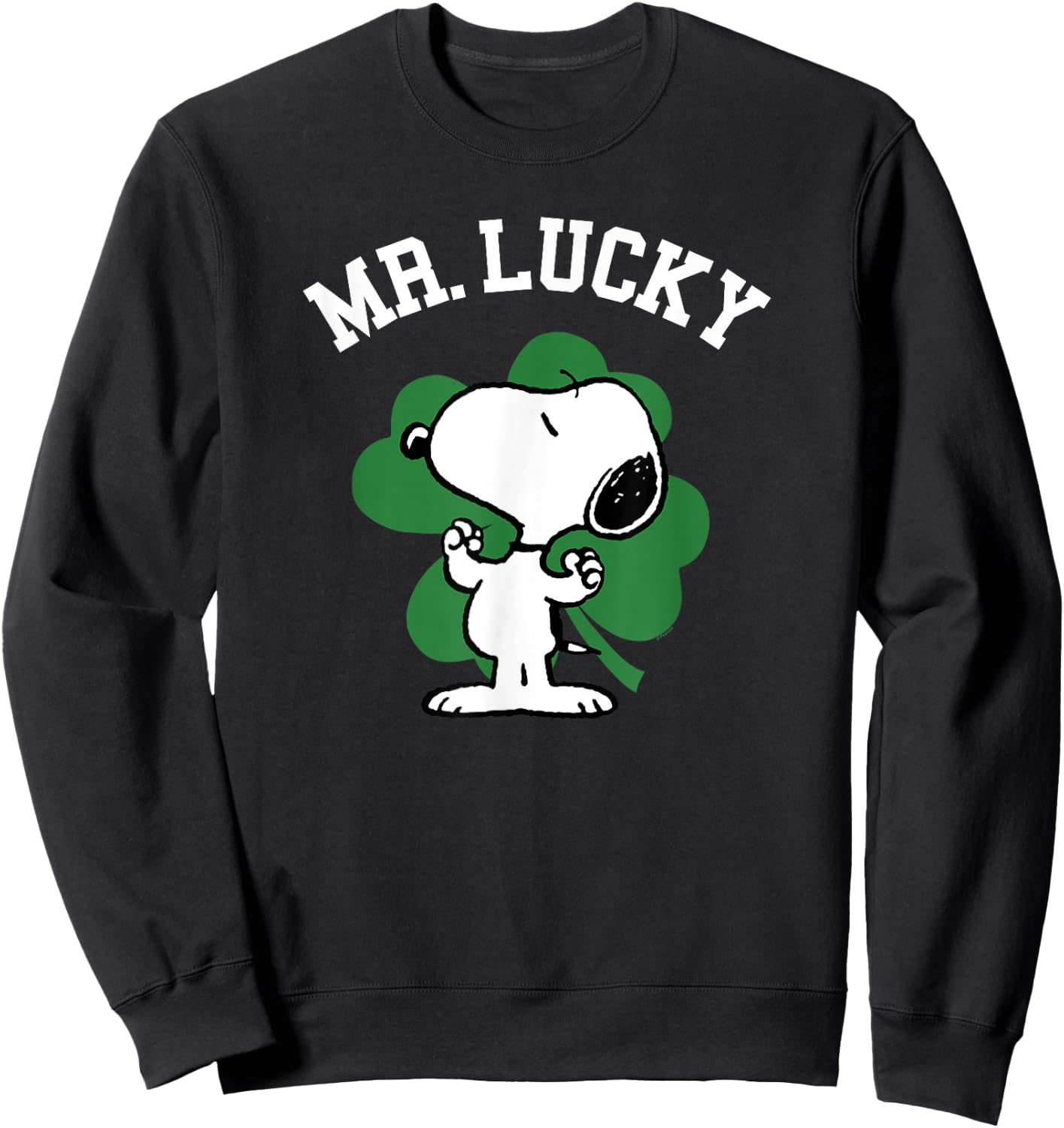 Peanuts St Patrick's Day Snoopy Mr. Lucky Sweatshirt - Sweatshirt | Black