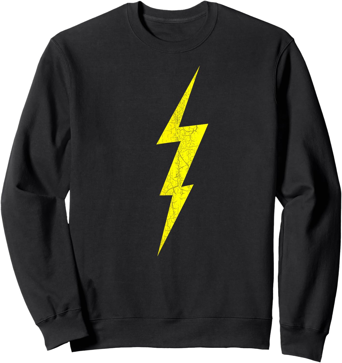 Lightning Bolt Electrical Storm Graphic Icon Sweatshirt - Sweatshirt | Black