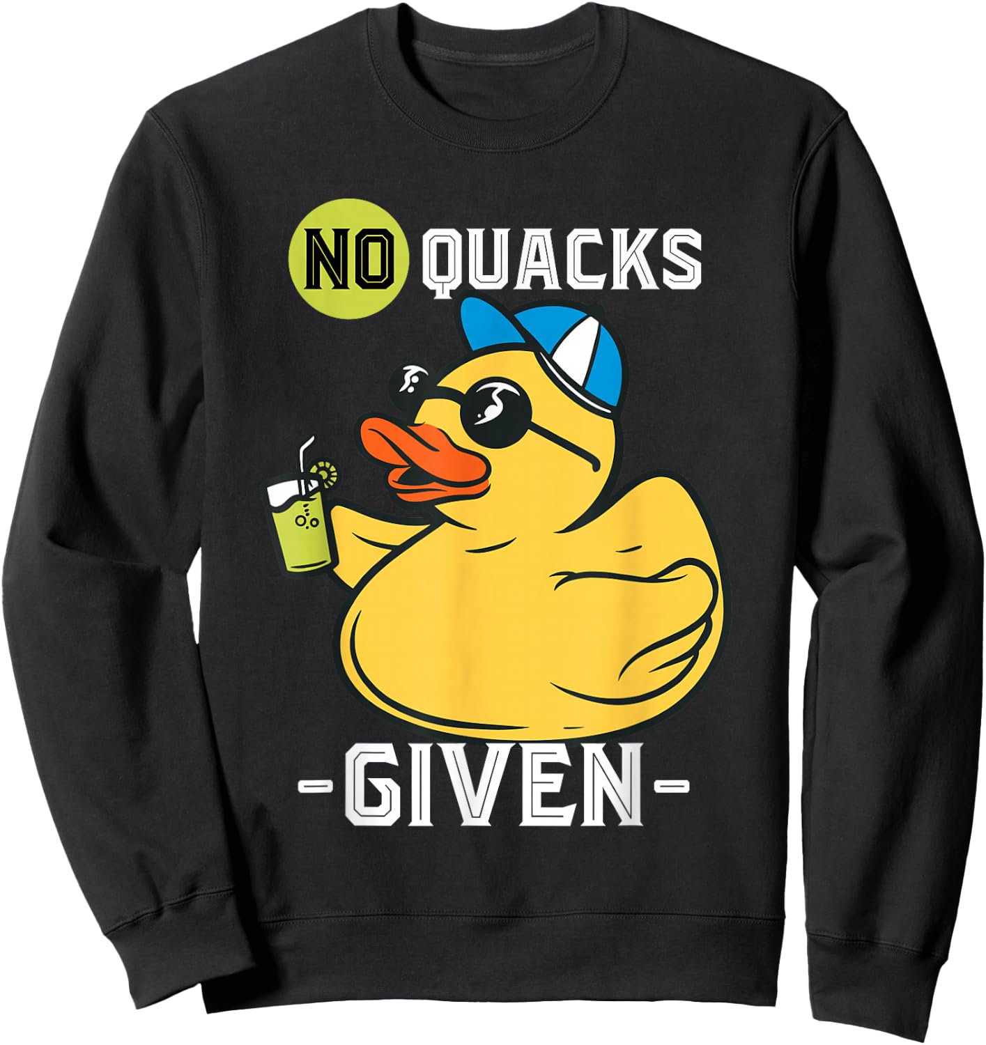 Rubber Duck No Quacks Yellow Rubber Ducks Rubber Duck Lover Sweatshirt - Sweatshirt | Black