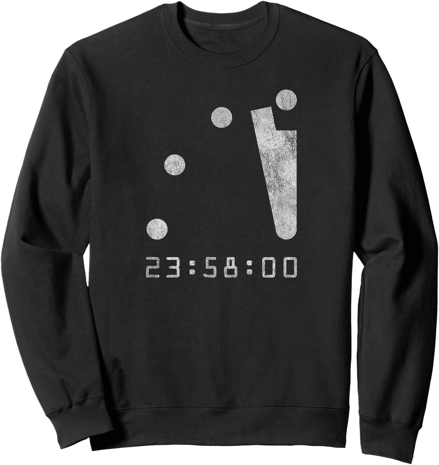 Doomsday Clock 2 Minutes to Midnight, Armageddon, Apocalypse Sweatshirt - Sweatshirt | Black